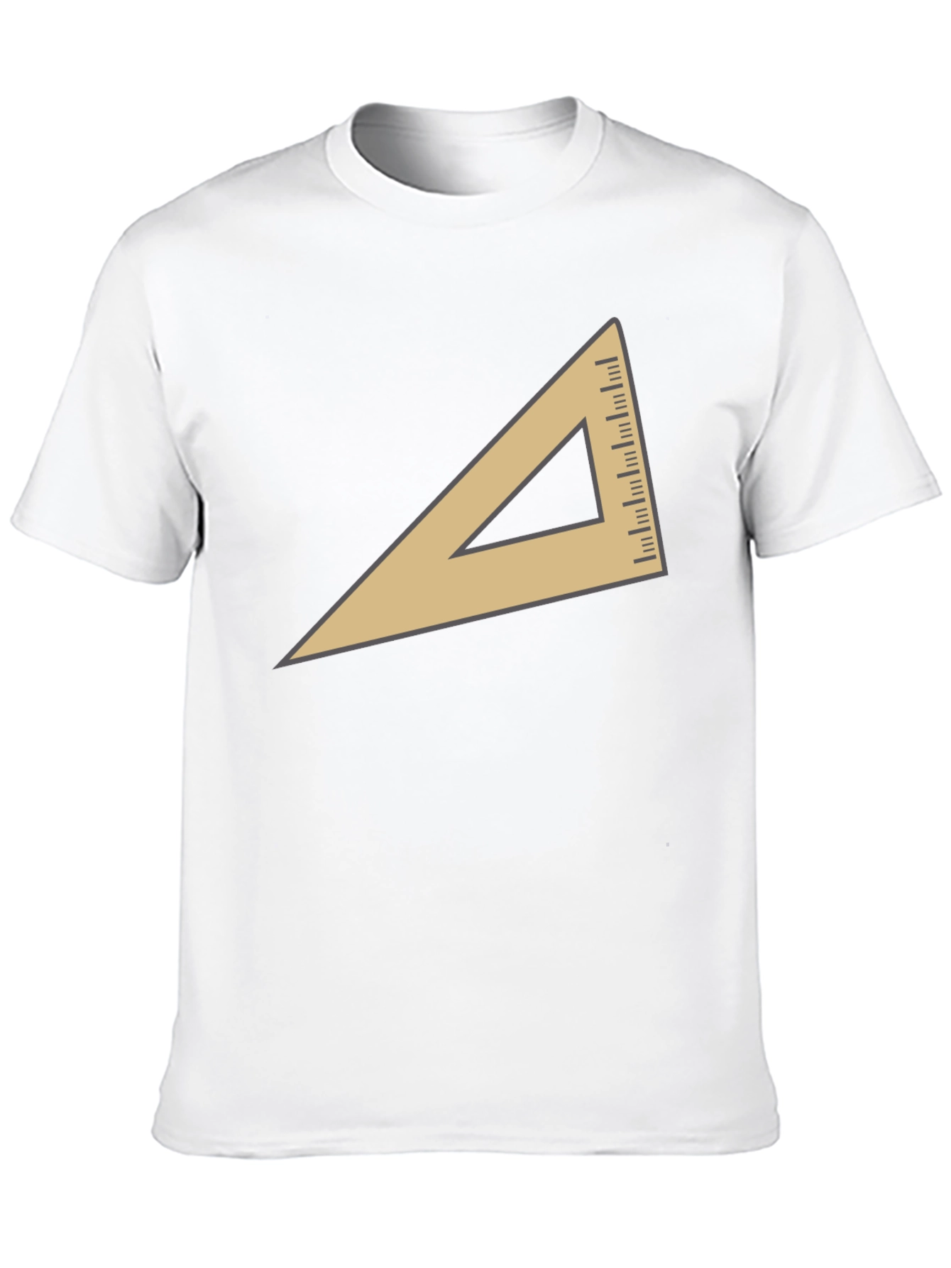 Geometric Triangle Graphic T-Shirt - Modern Casual Tee