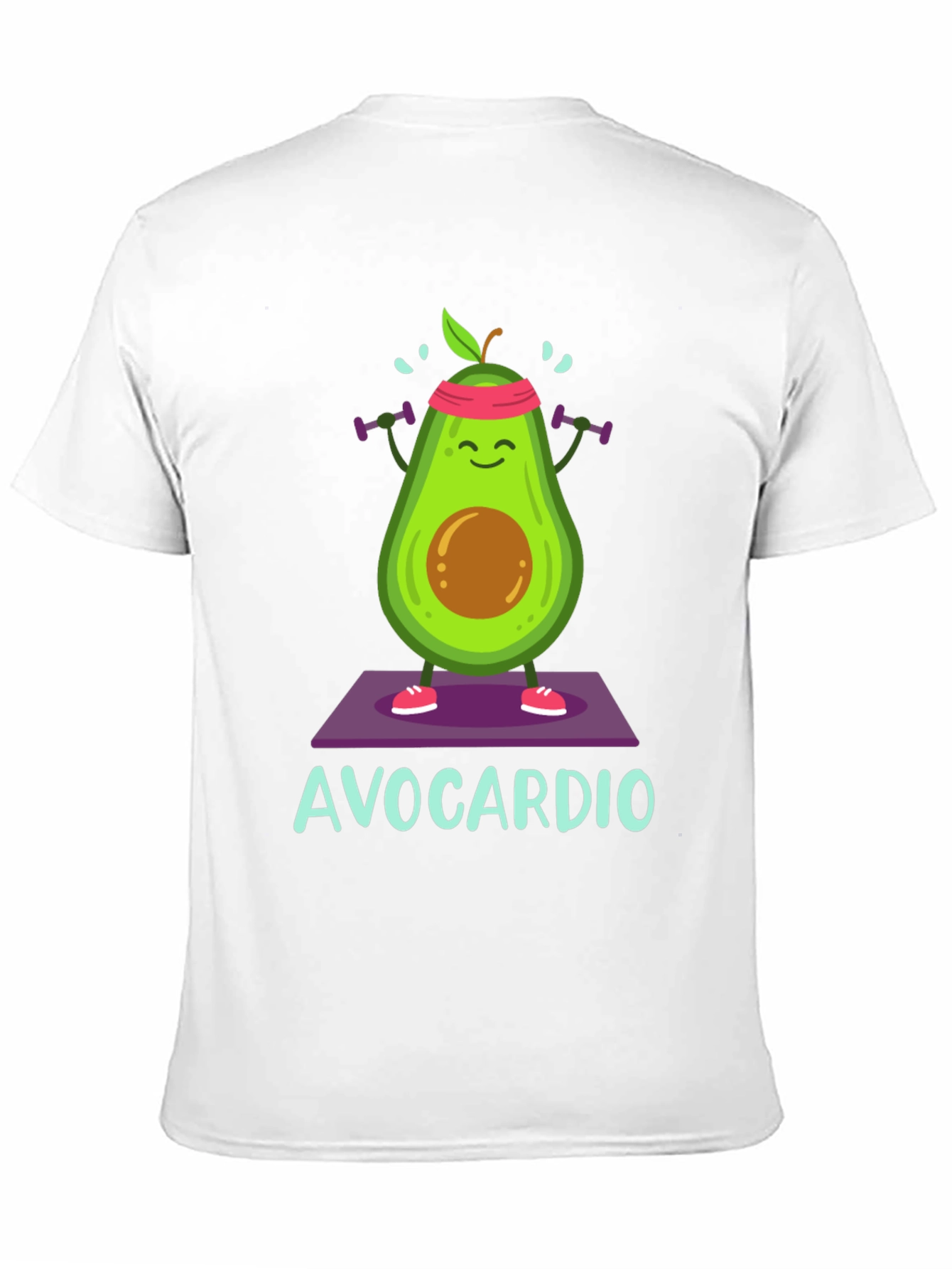 Avocardio Mens Black Graphic T-Shirt