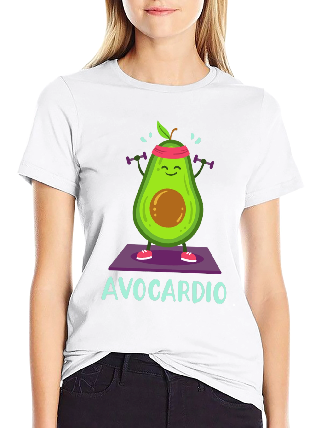 Avocardio Mens Black Graphic T-Shirt