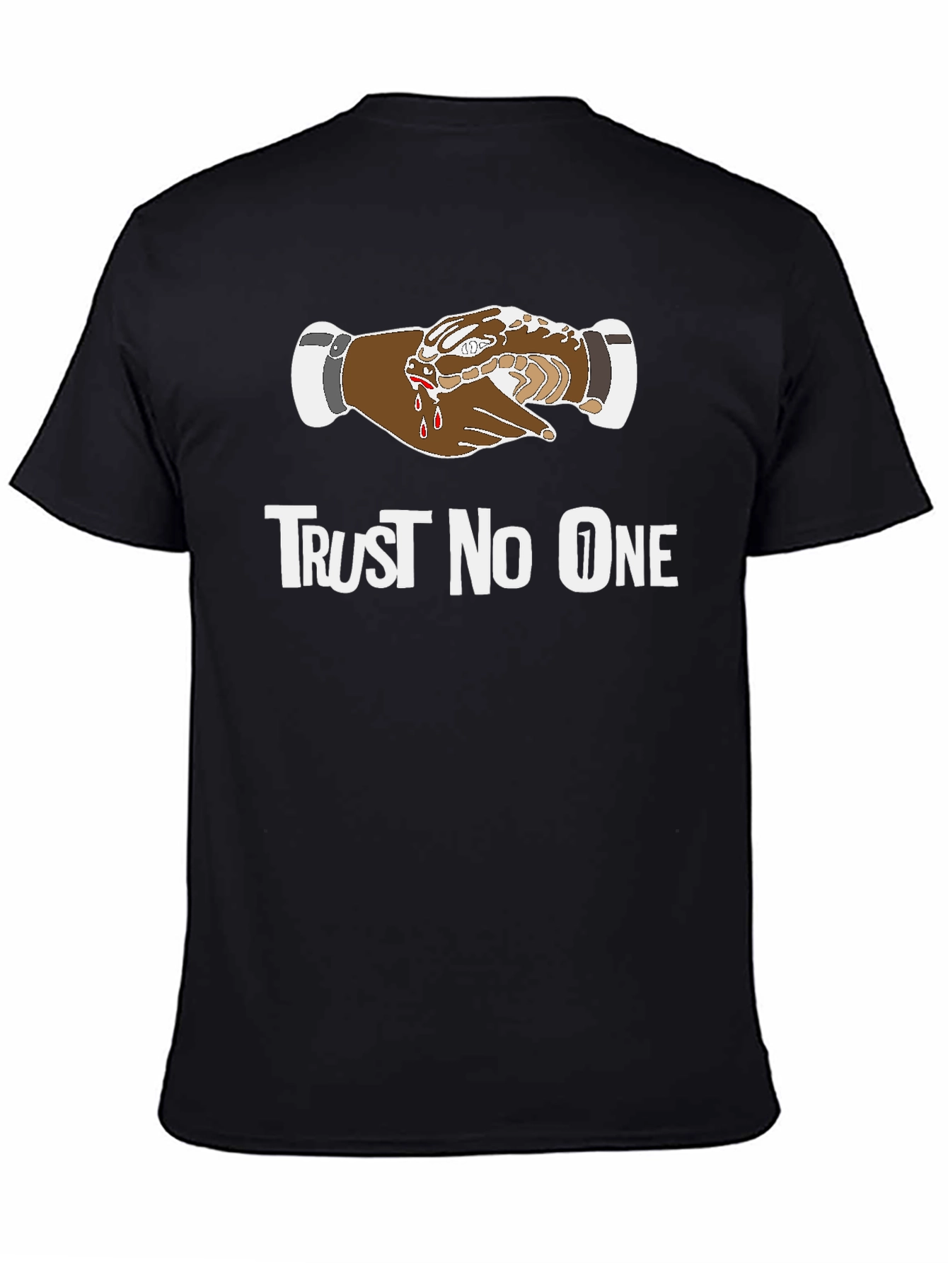 Trust No One Graphic T-Shirt - Black