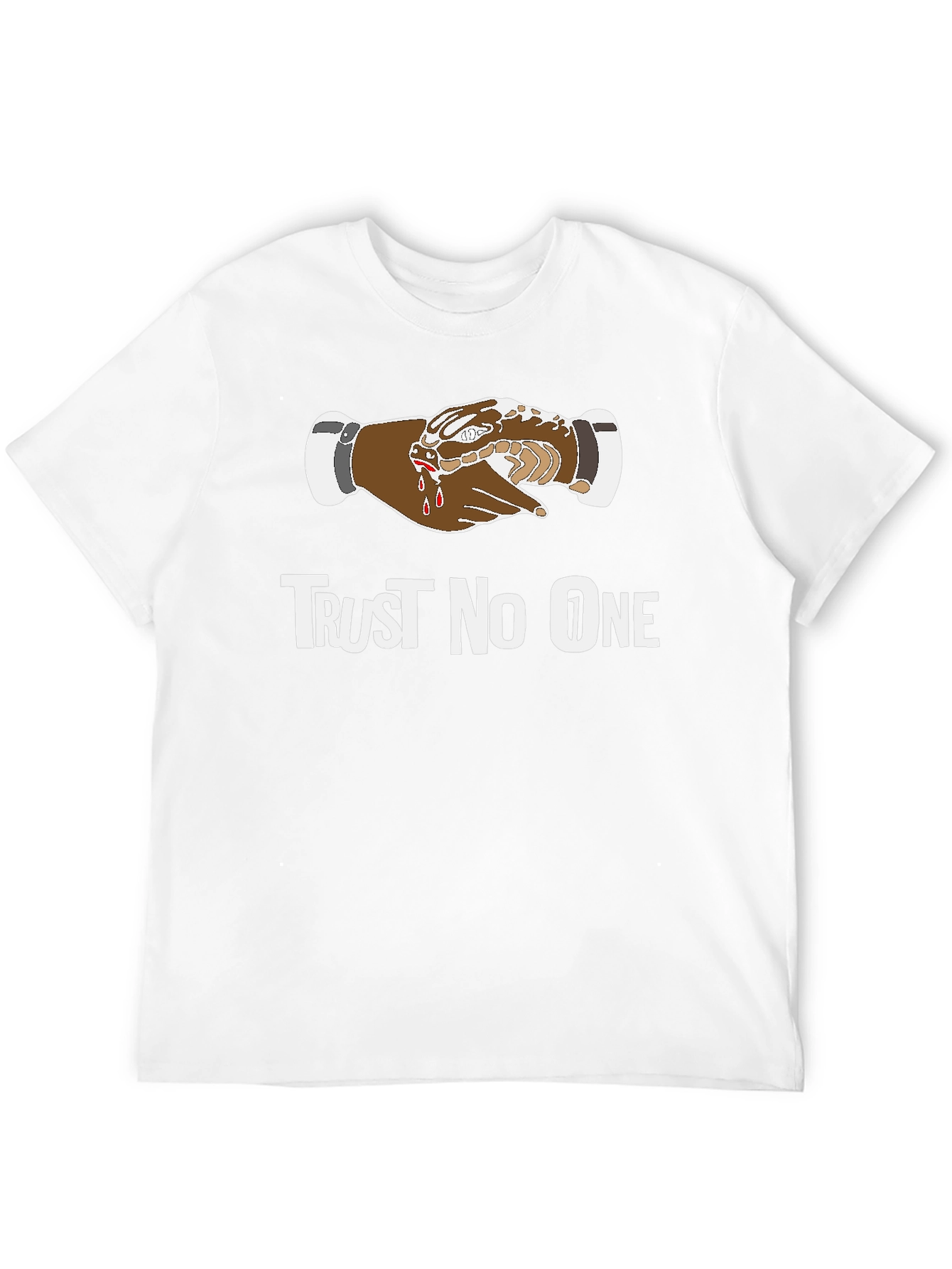 Trust No One Graphic T-Shirt - Black