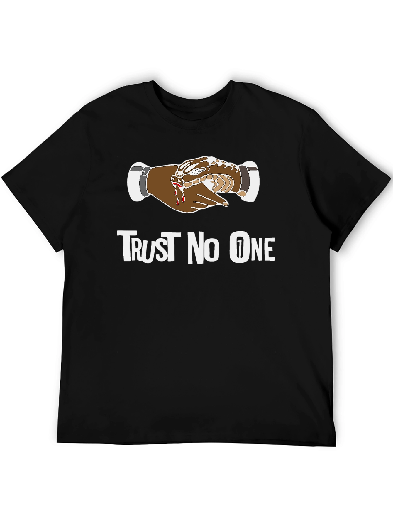 Trust No One Graphic T-Shirt - Black