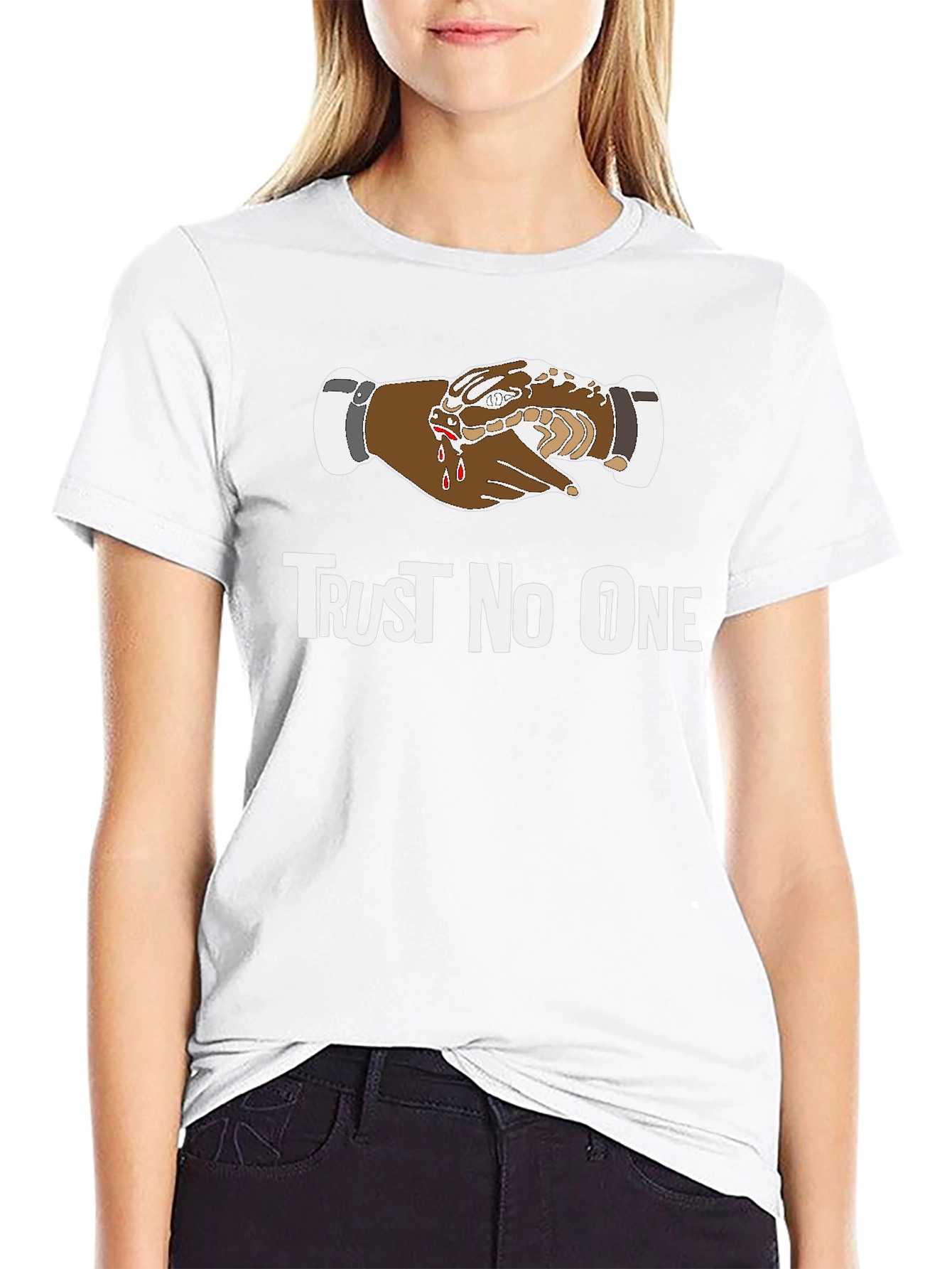 Trust No One Graphic T-Shirt - Black