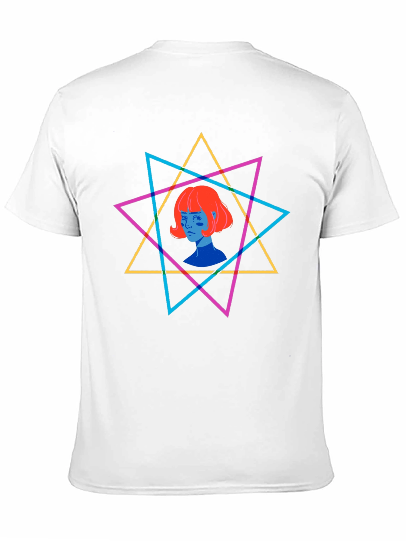 Geometric Star Graphic T-Shirt - Unisex