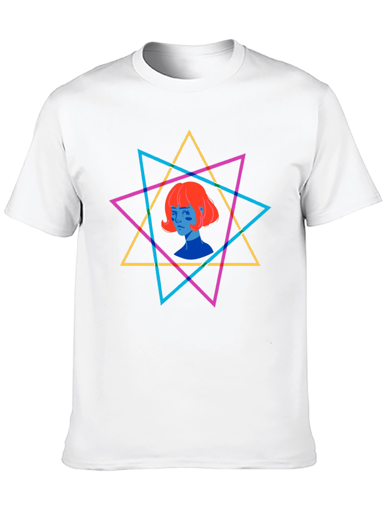 Geometric Star Graphic T-Shirt - Unisex