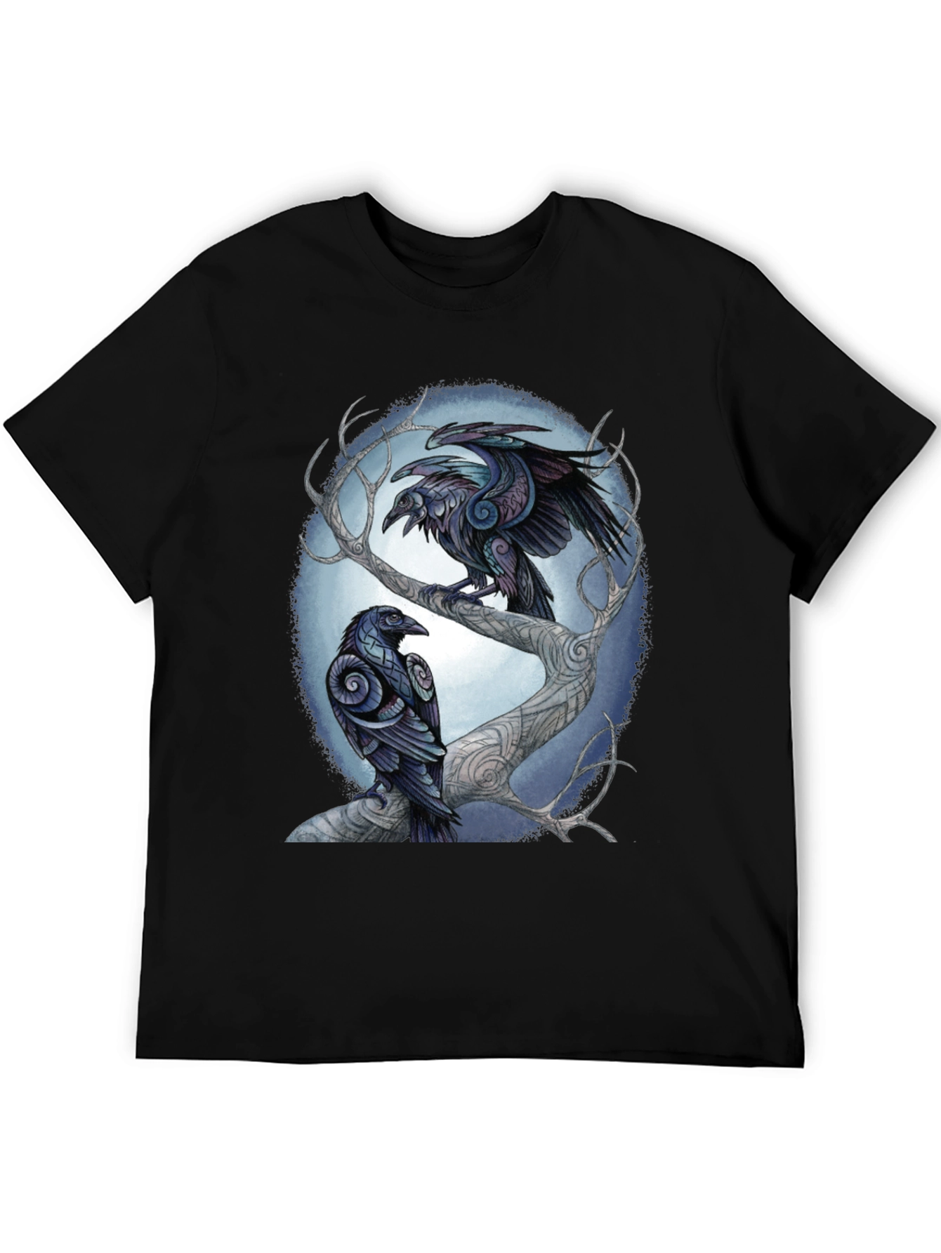 Raven Tree Graphic Tee - Stylish Unisex Design