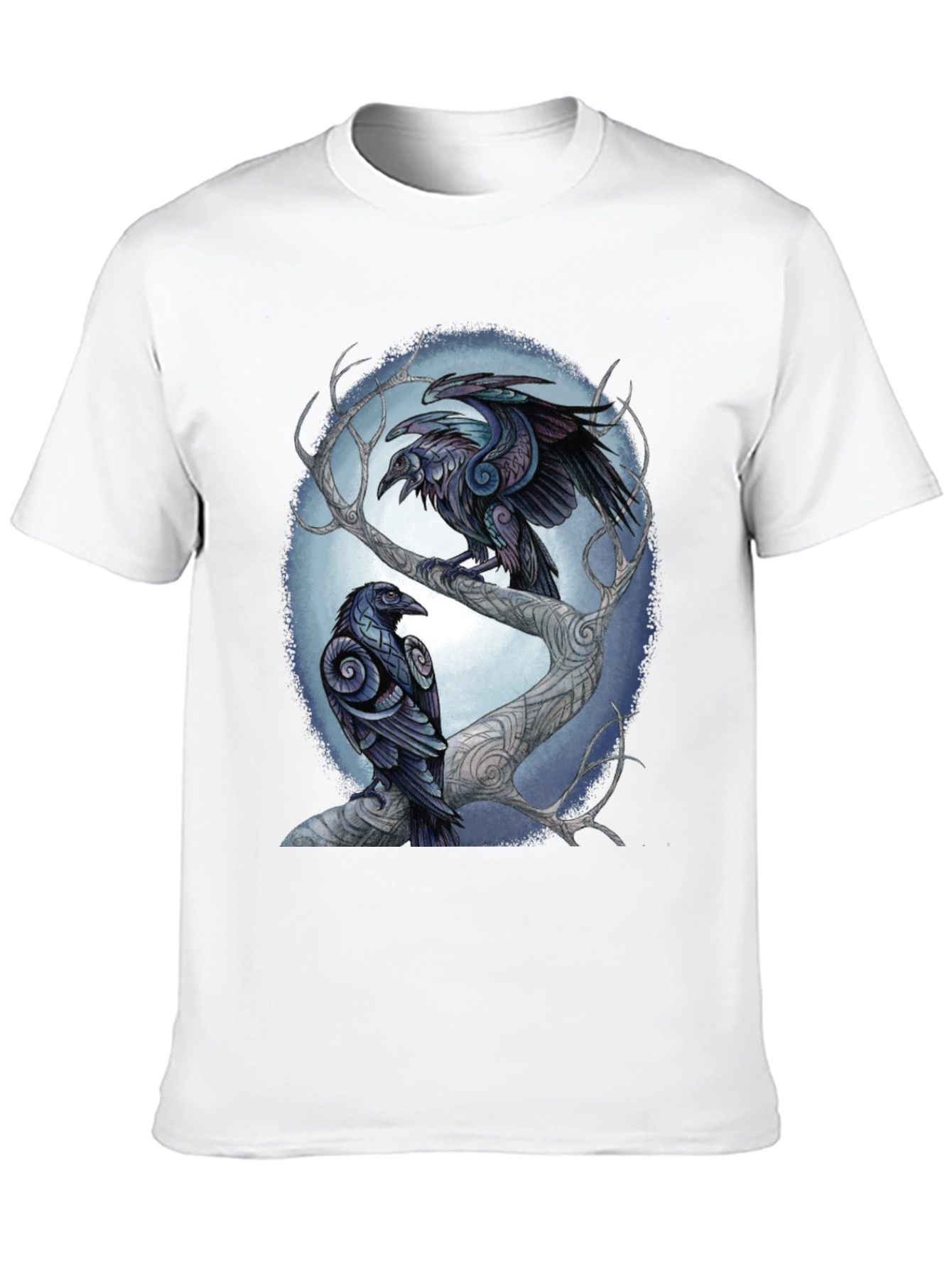 Raven Tree Graphic Tee - Stylish Unisex Design
