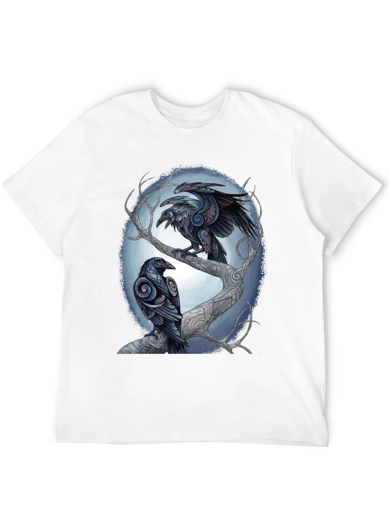 Raven Tree Graphic Tee - Stylish Unisex Design