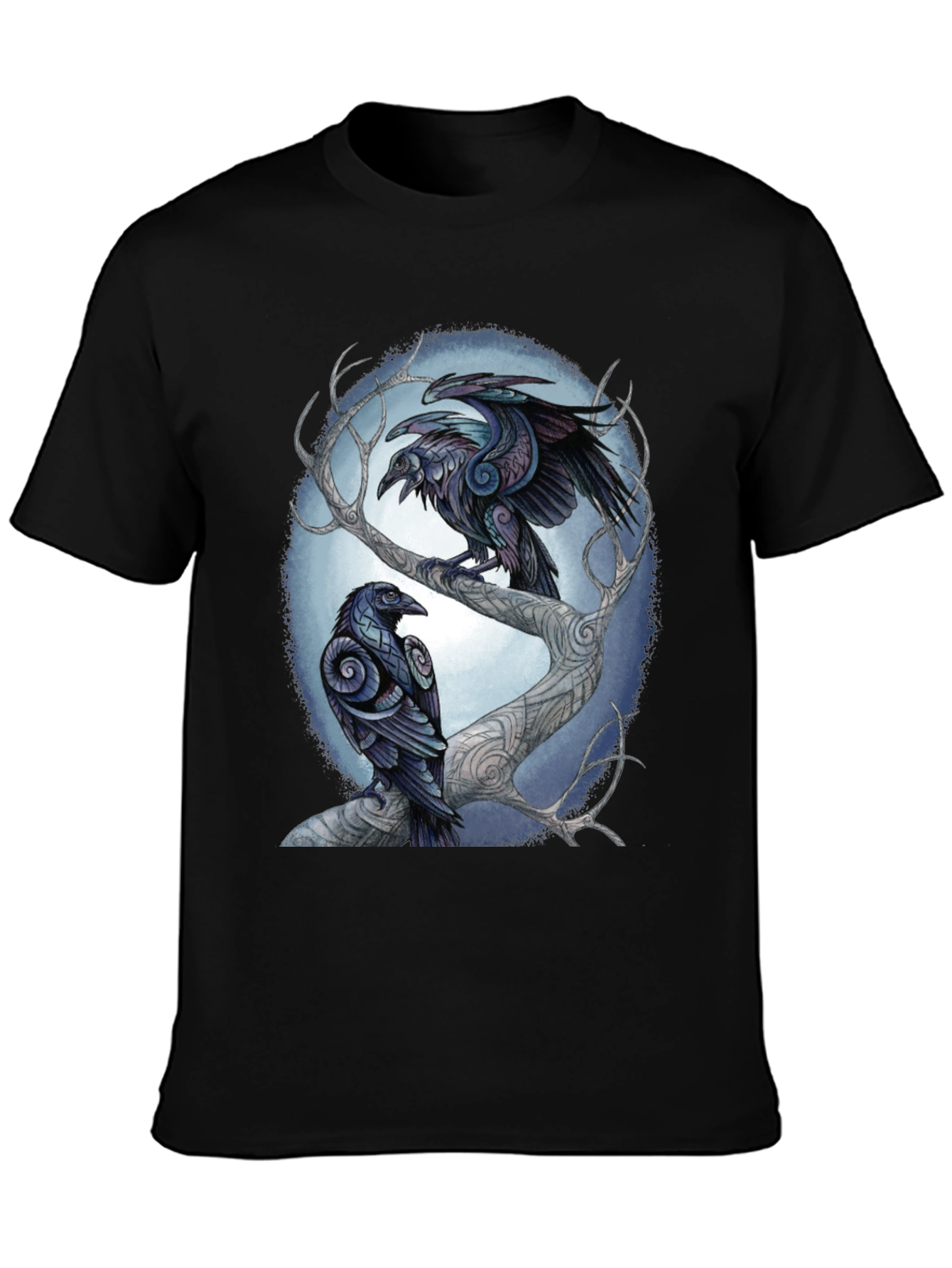 Raven Tree Graphic Tee - Stylish Unisex Design