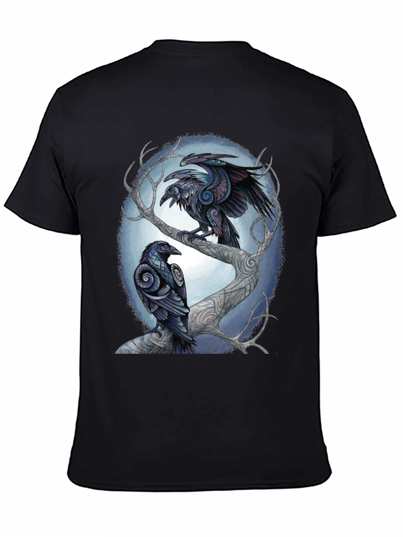 Raven Tree Graphic Tee - Stylish Unisex Design