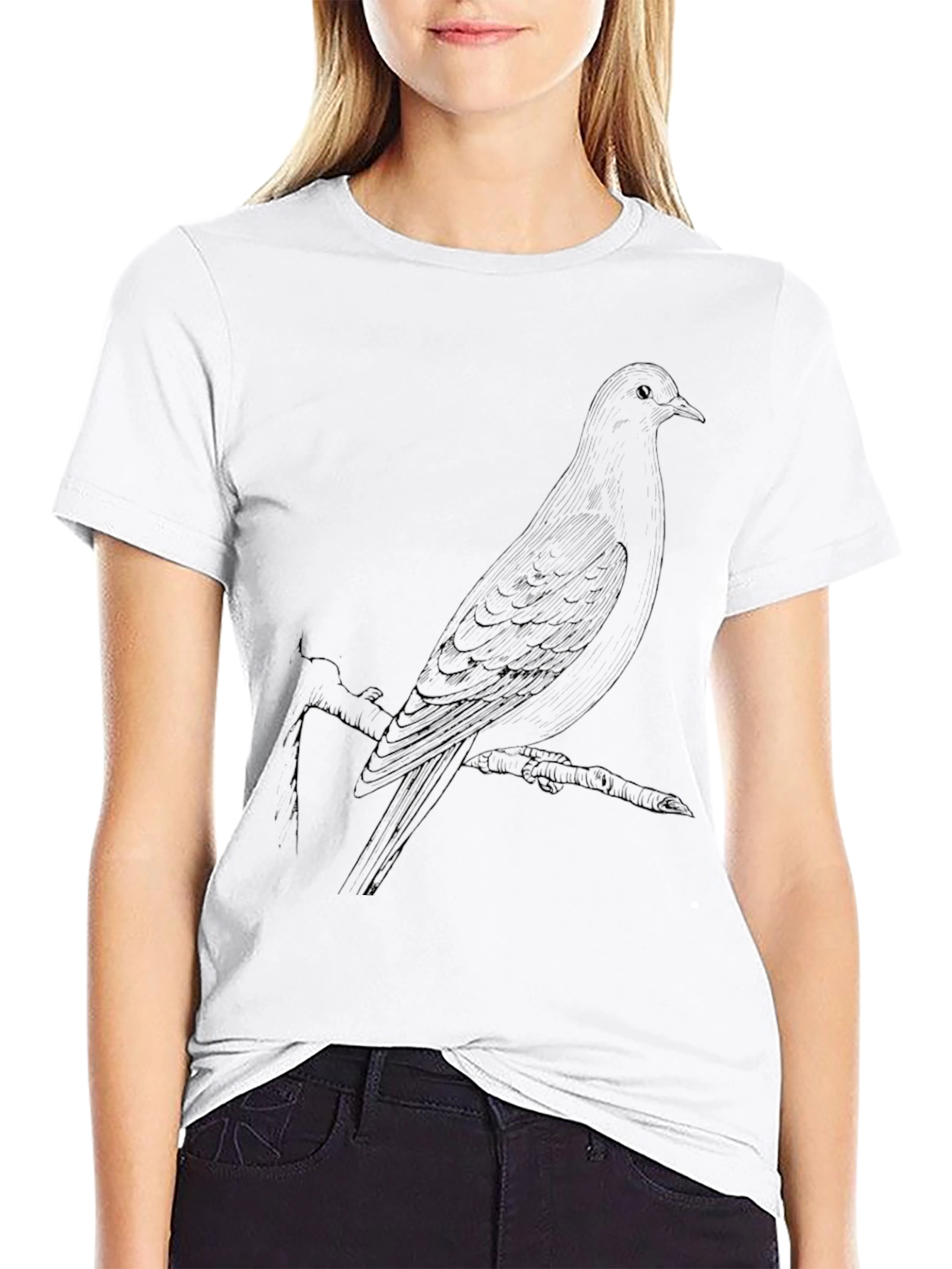 Bird on Branch Graphic T-Shirt - Classic Fit