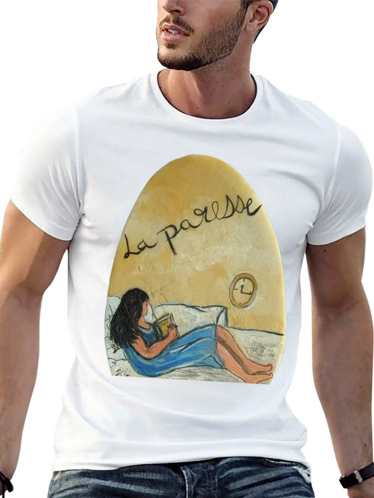 La Paresse Reading Woman Graphic T-Shirt