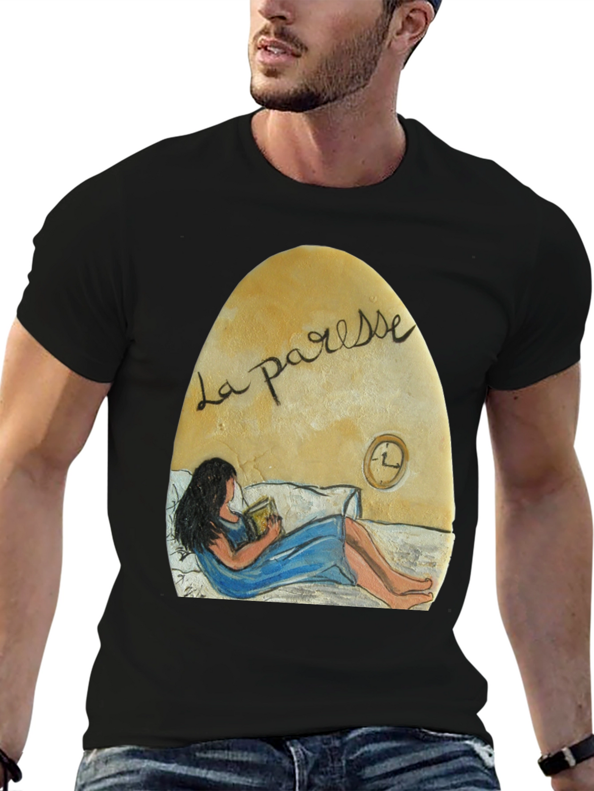 La Paresse Reading Woman Graphic T-Shirt