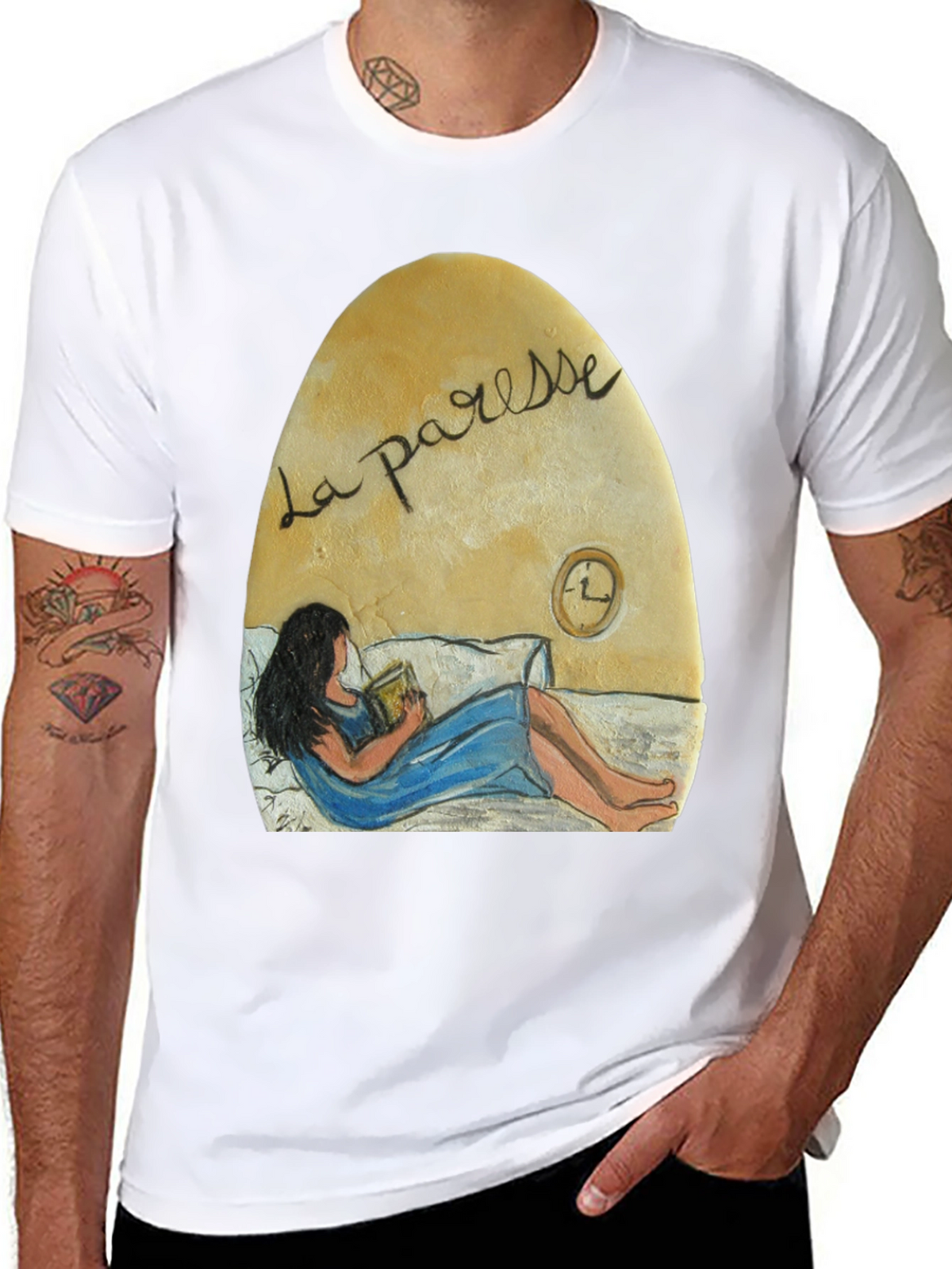 La Paresse Reading Woman Graphic T-Shirt