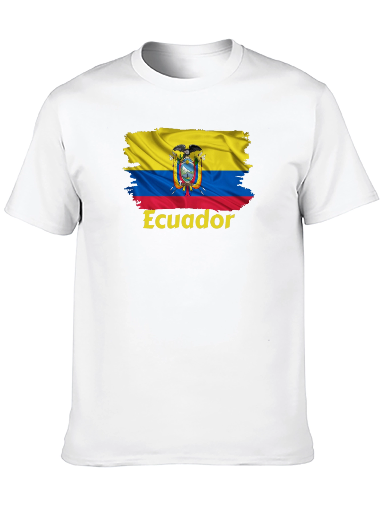 Ecuador Flag Graphic Tee - Black T-Shirt