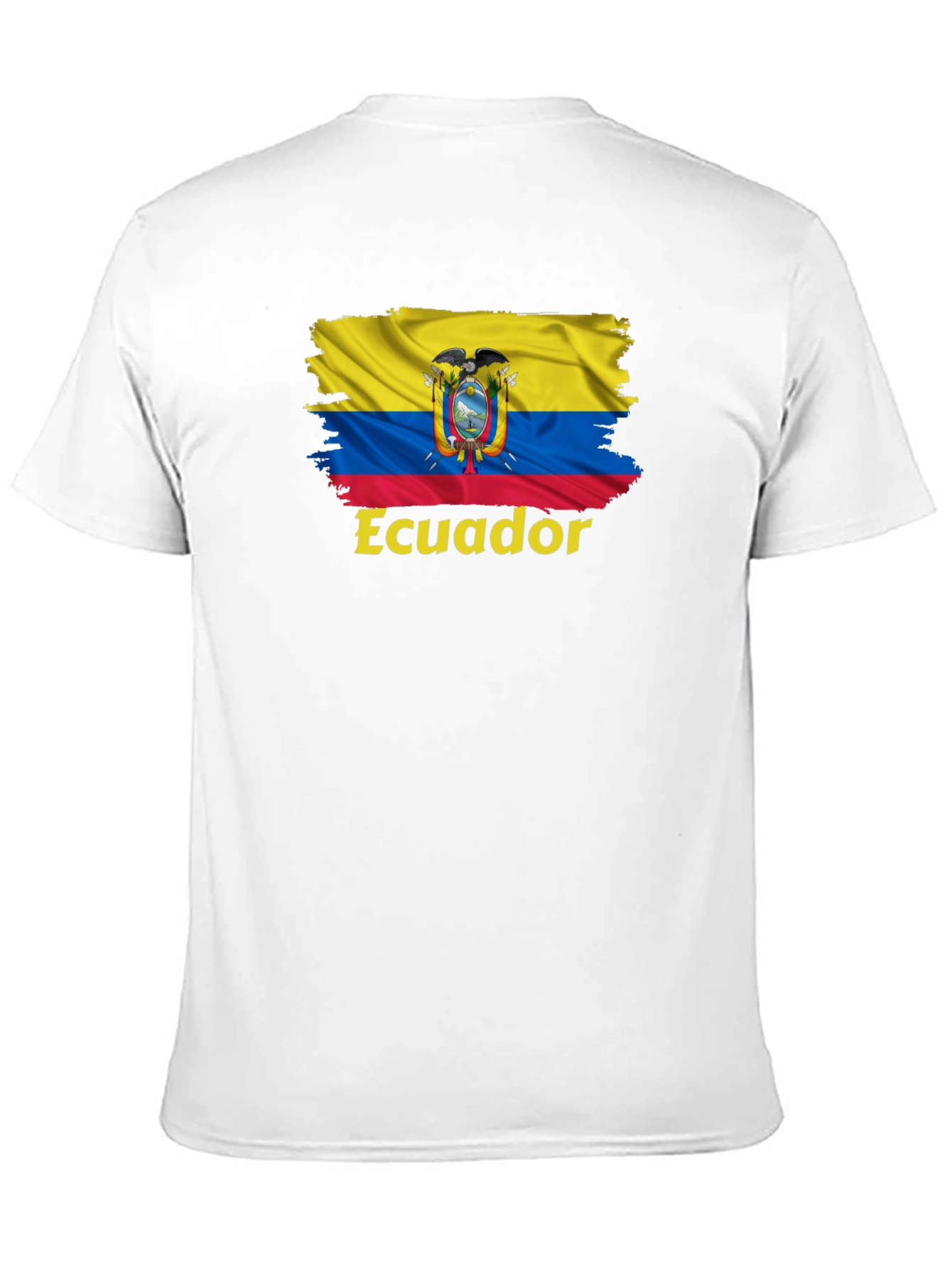 Ecuador Flag Graphic Tee - Black T-Shirt