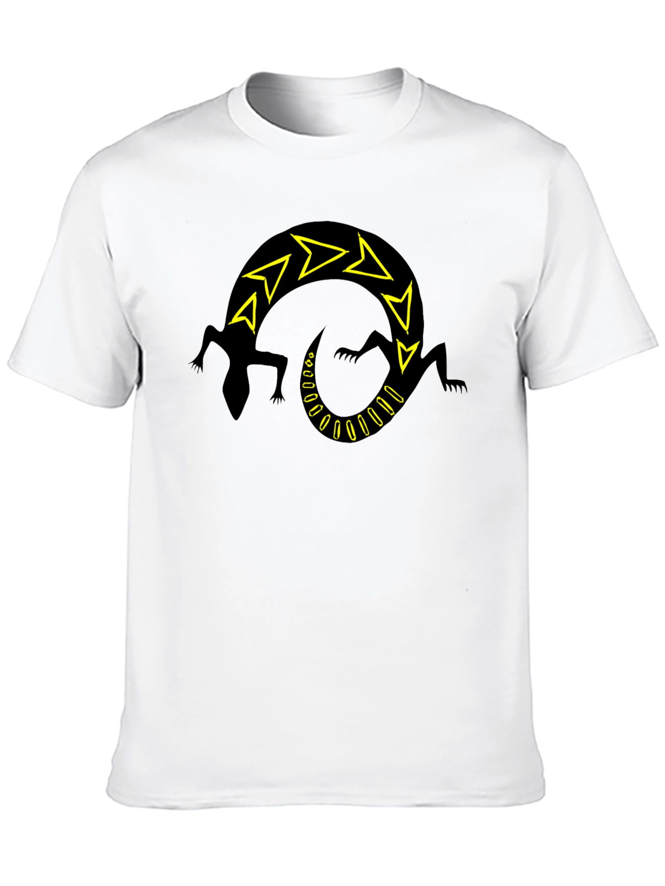 Black Lizard Arrow Design T-Shirt