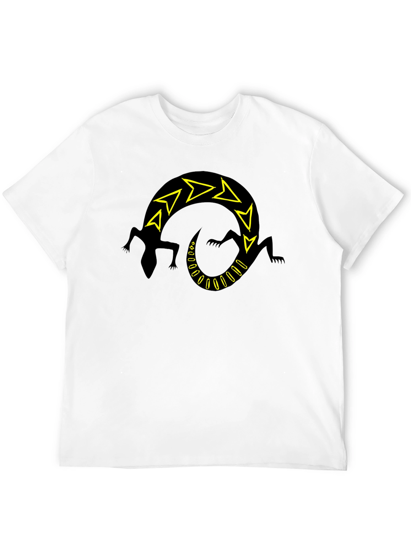Black Lizard Arrow Design T-Shirt