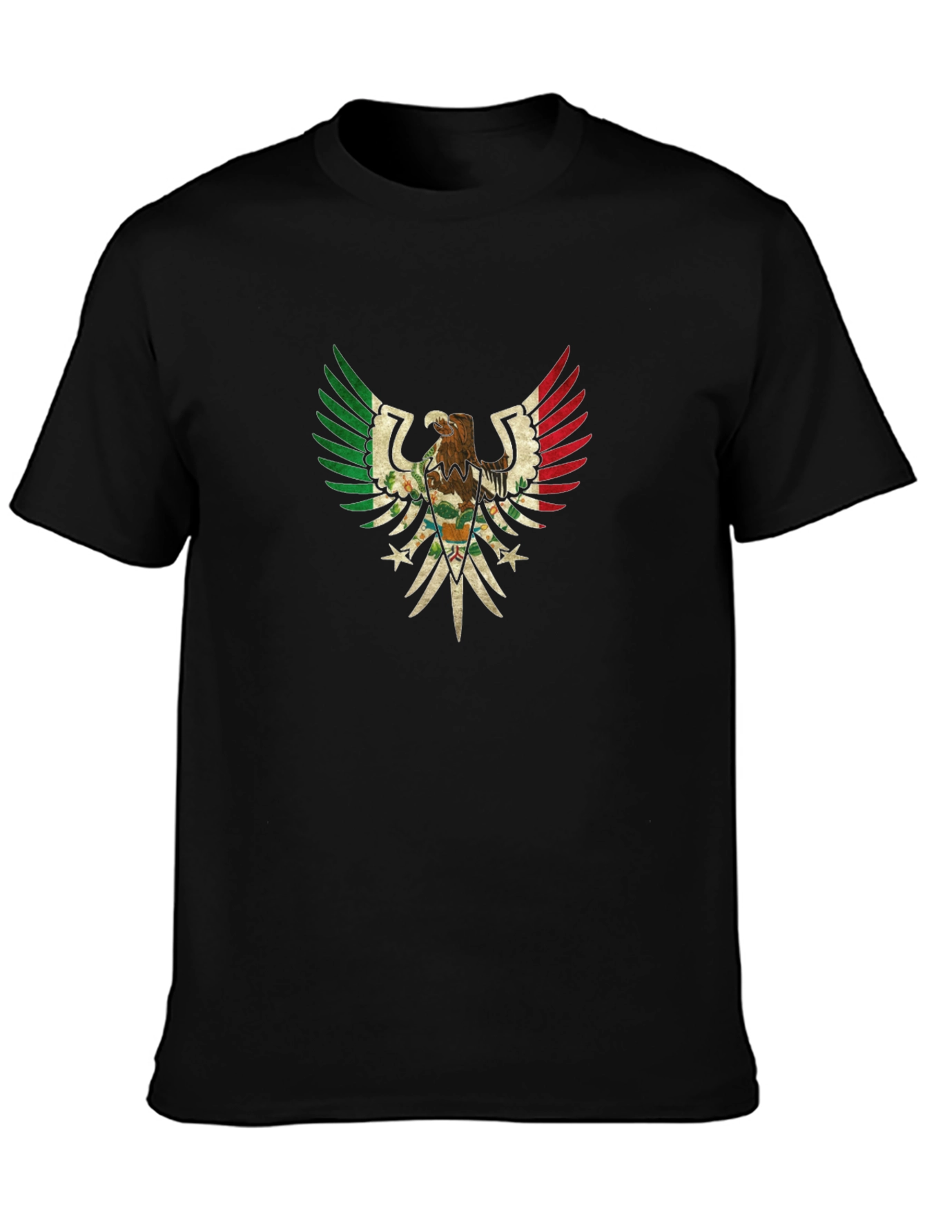 Mexican Eagle Flag Graphic T-Shirt