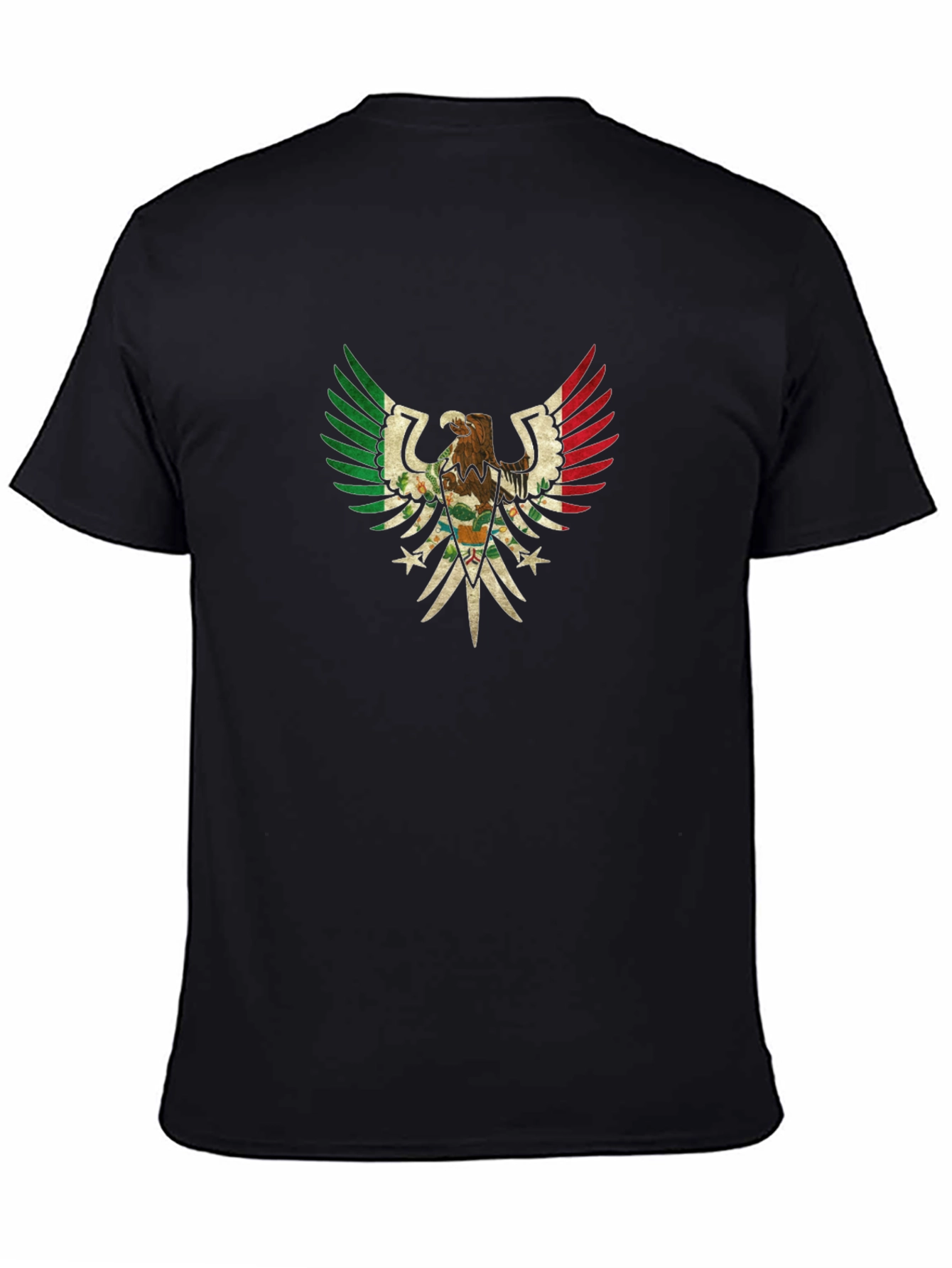 Mexican Eagle Flag Graphic T-Shirt