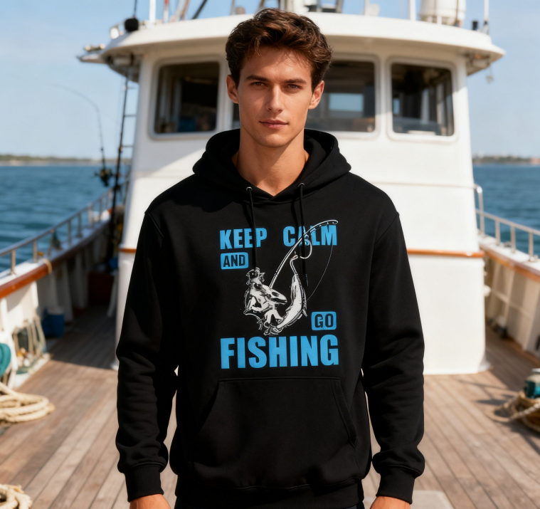 Outdoor Sports Fishing Quote Sweatshirt