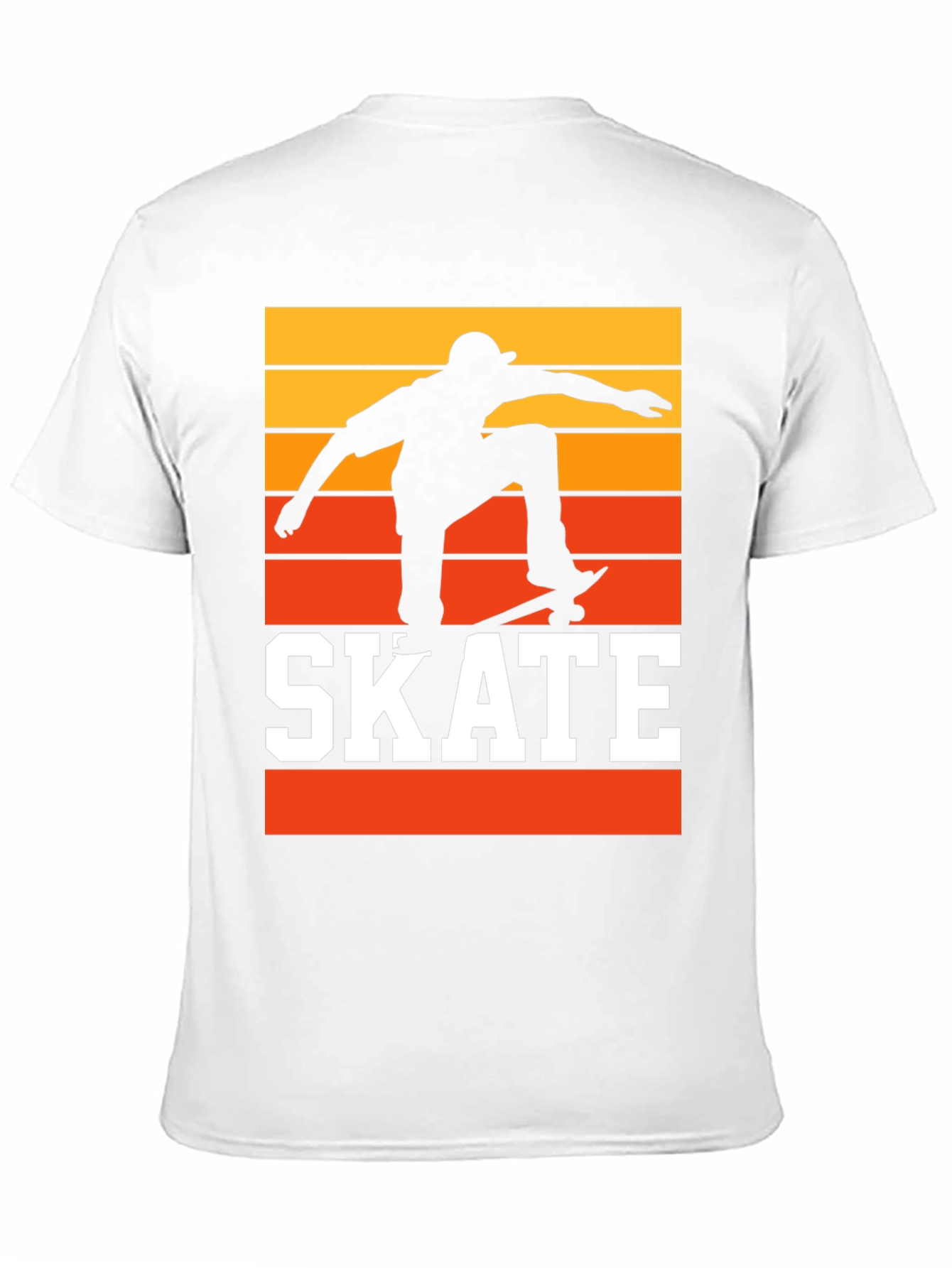 Retro Skateboarding T-Shirt - Sunset Skater Tee
