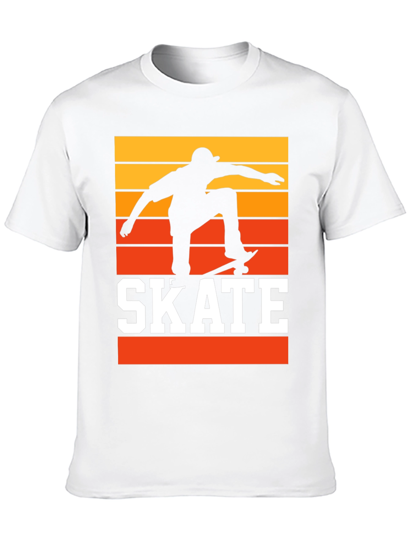 Retro Skateboarding T-Shirt - Sunset Skater Tee