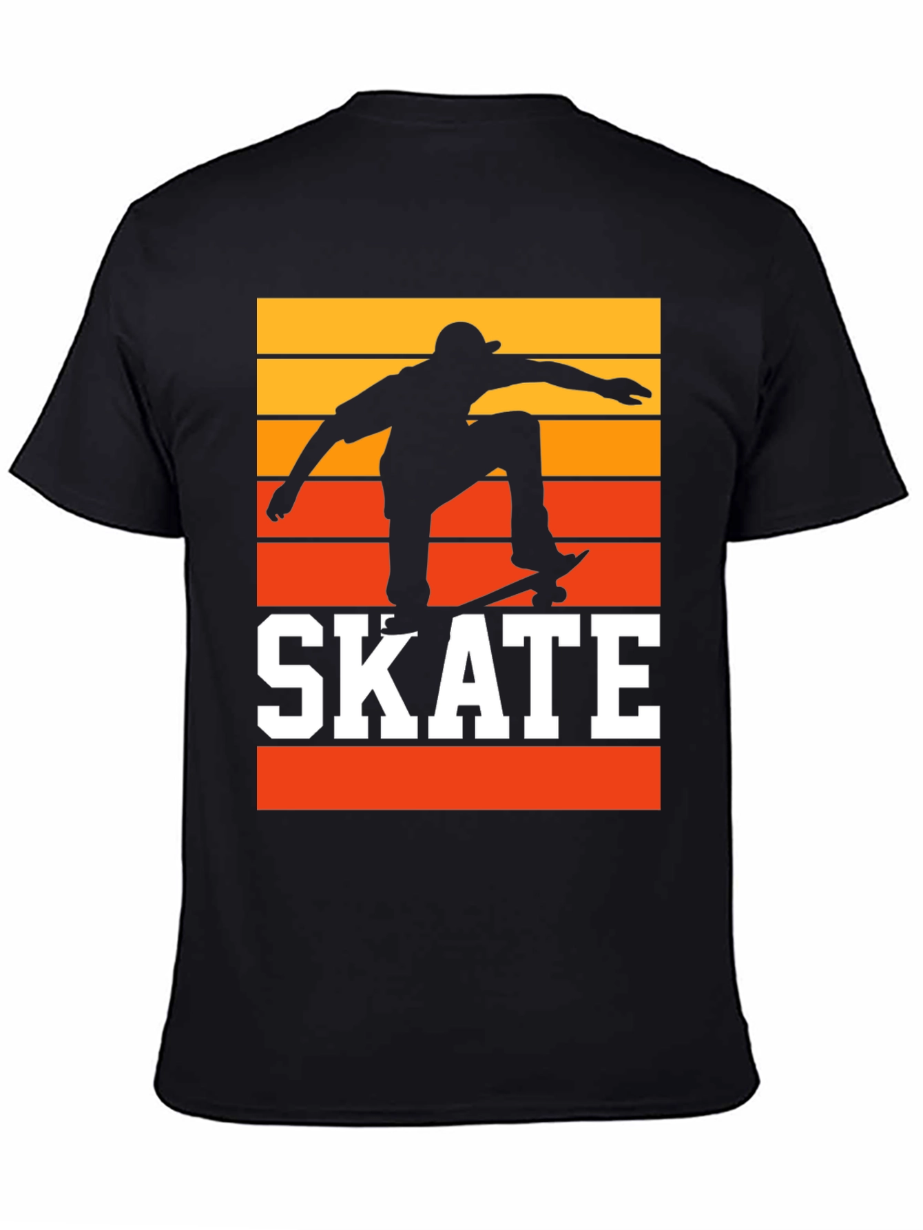 Retro Skateboarding T-Shirt - Sunset Skater Tee