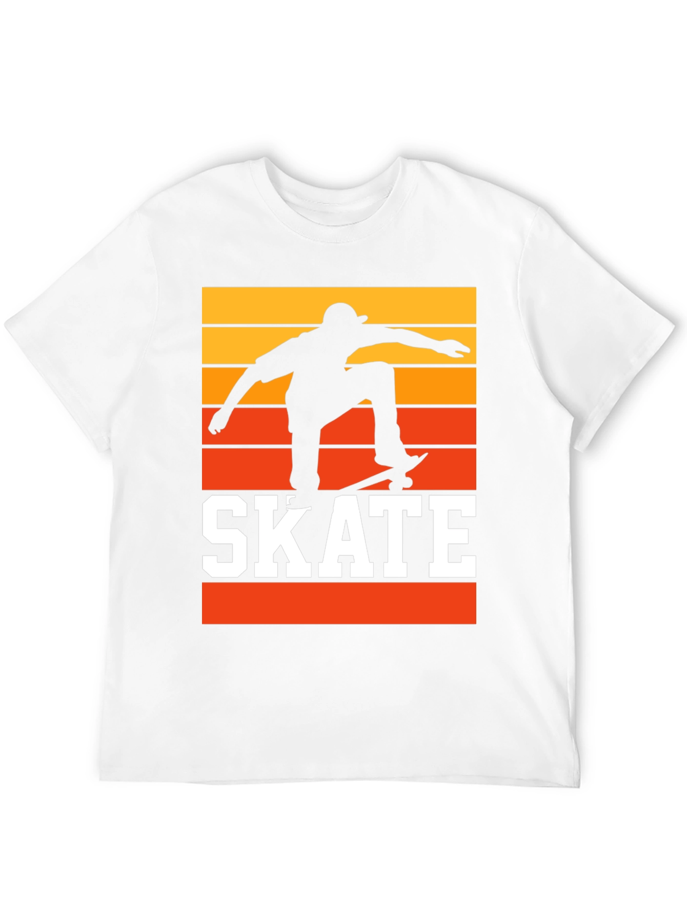 Retro Skateboarding T-Shirt - Sunset Skater Tee