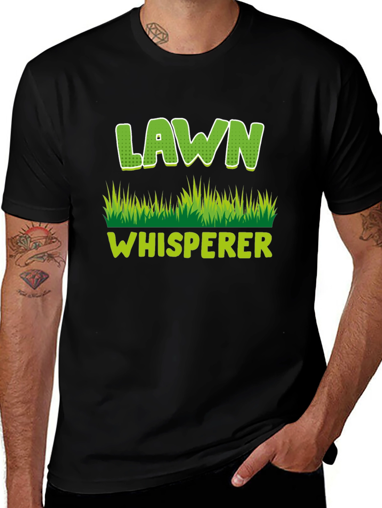 Lawn Whisperer Graphic Tee - Black