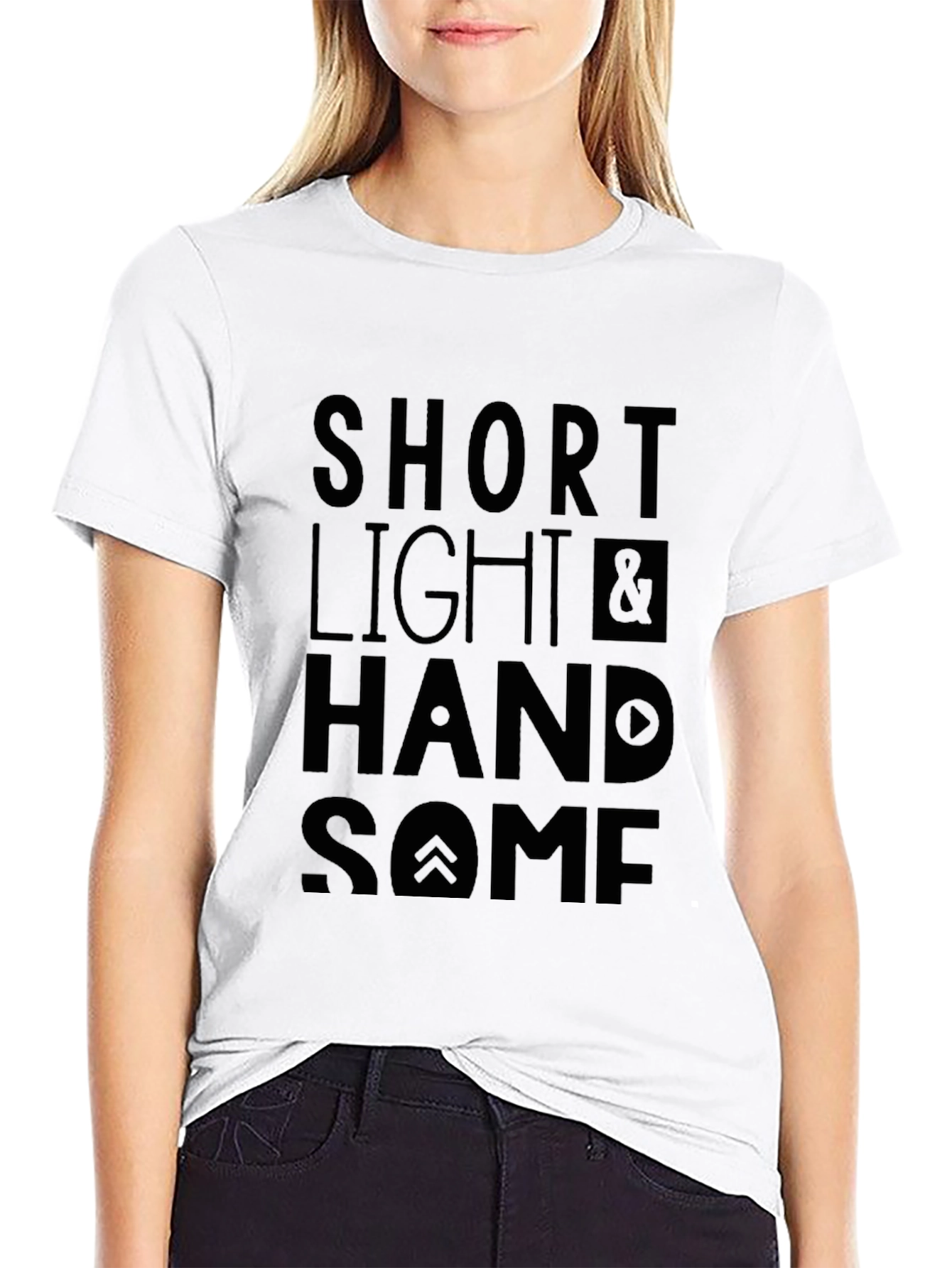 Short Light & Handsome Graphic Tee