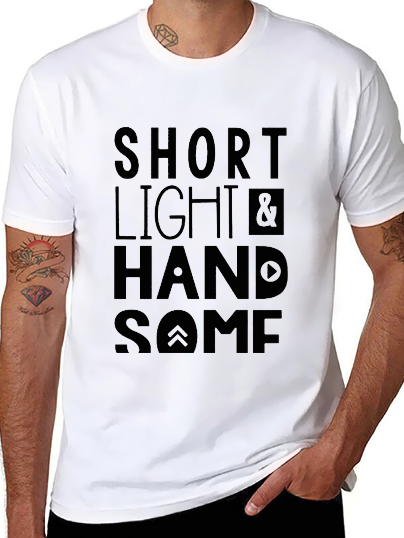 Short Light & Handsome Graphic Tee