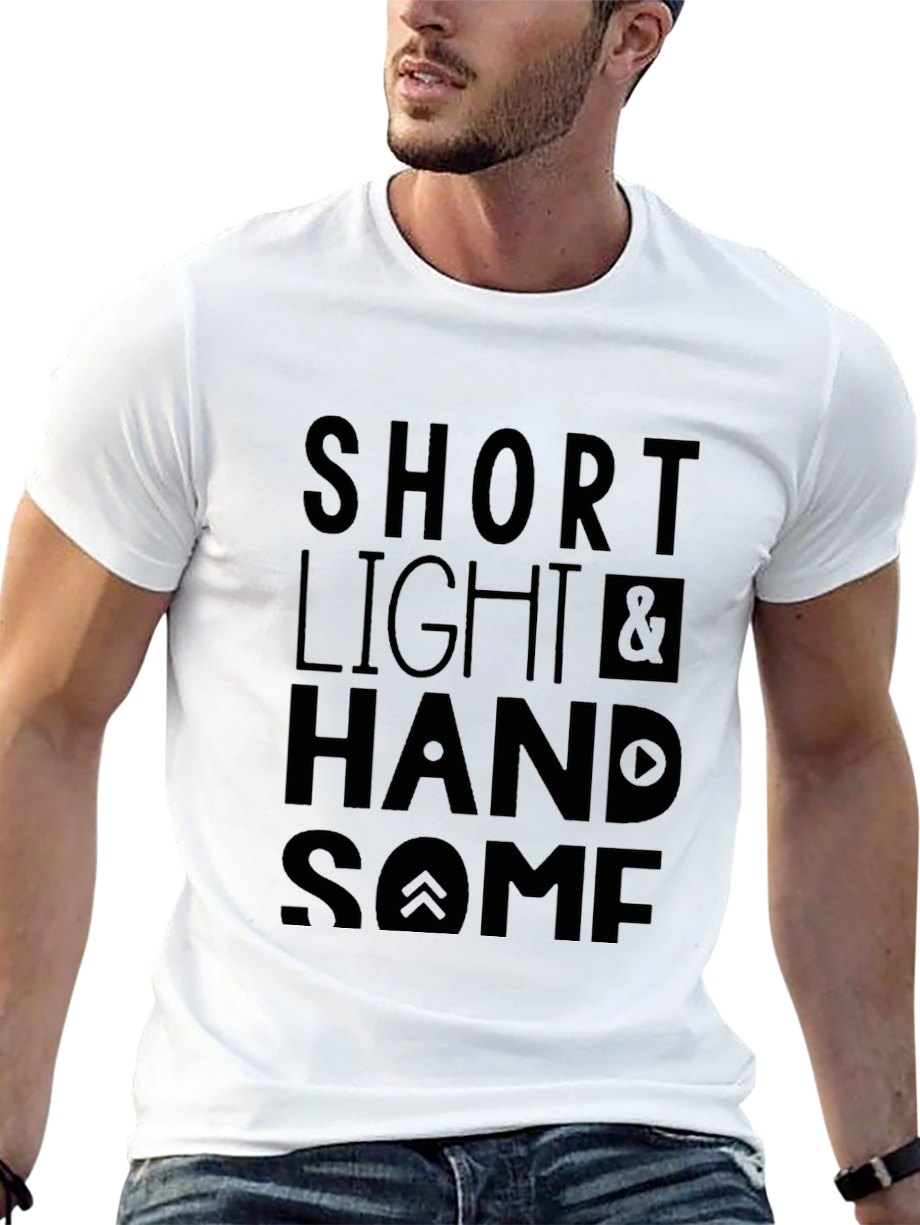 Short Light & Handsome Graphic Tee