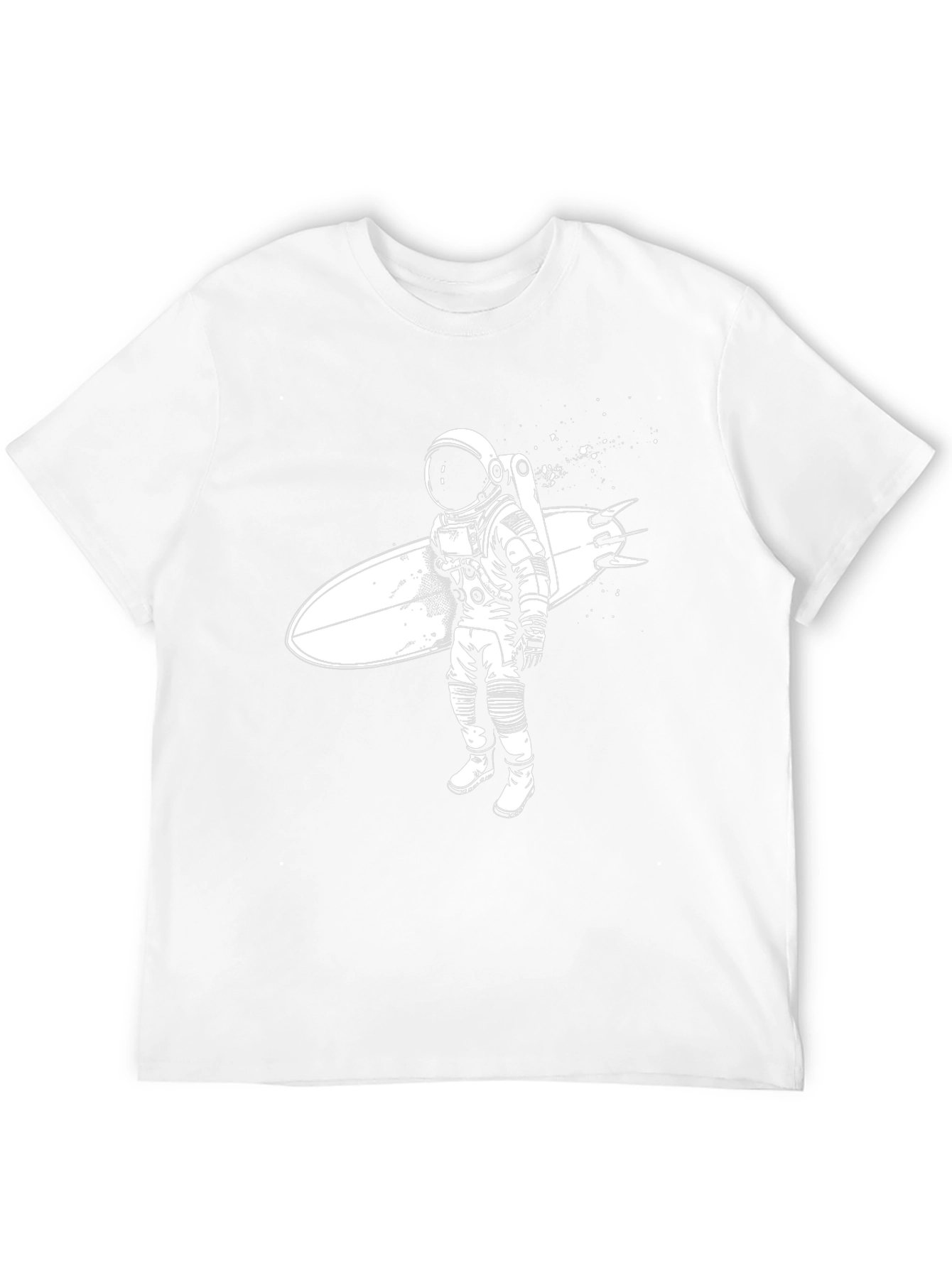 Astronaut Surfer Graphic Tee - Black