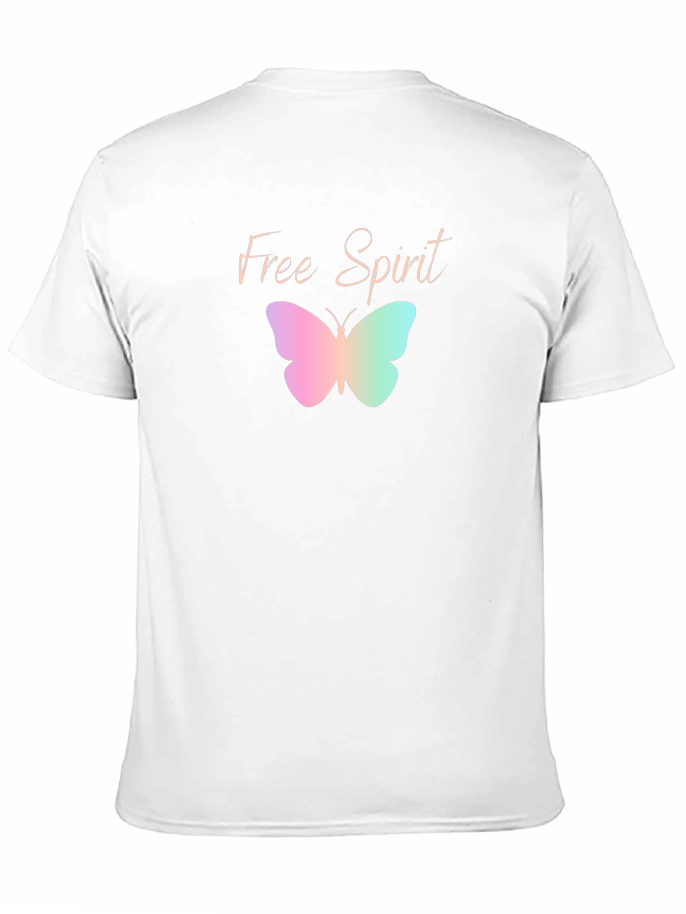 Free Spirit Butterfly Graphic Black T-Shirt