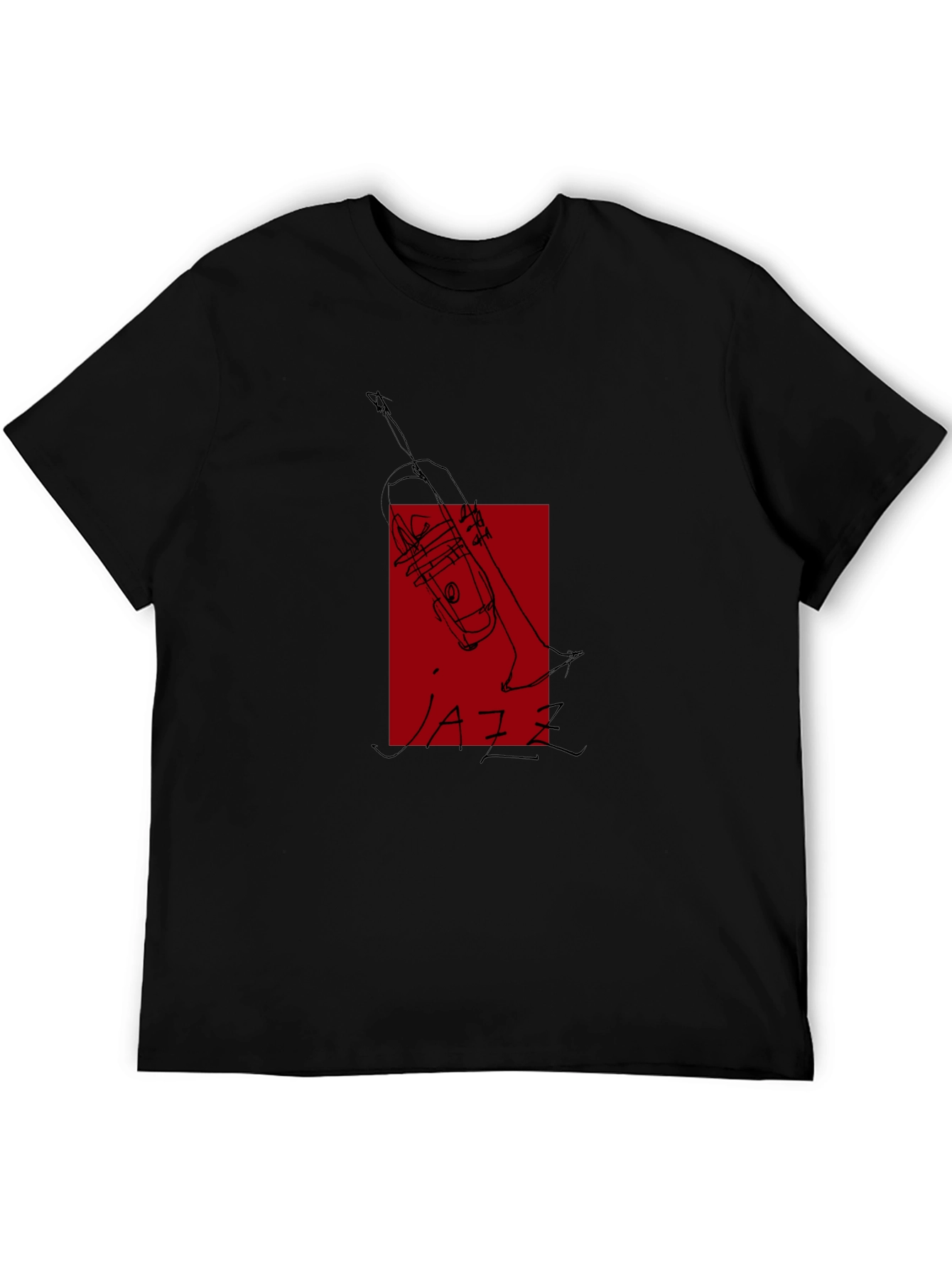 Cool Jazz Trumpet Tee - Black Graphic T-Shirt