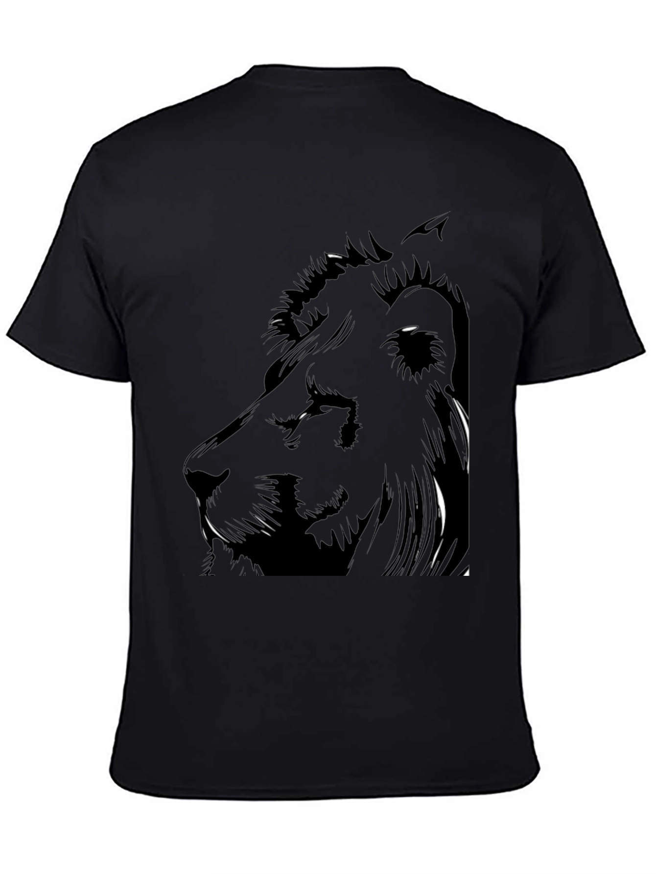 Lion Graphic Black Tee