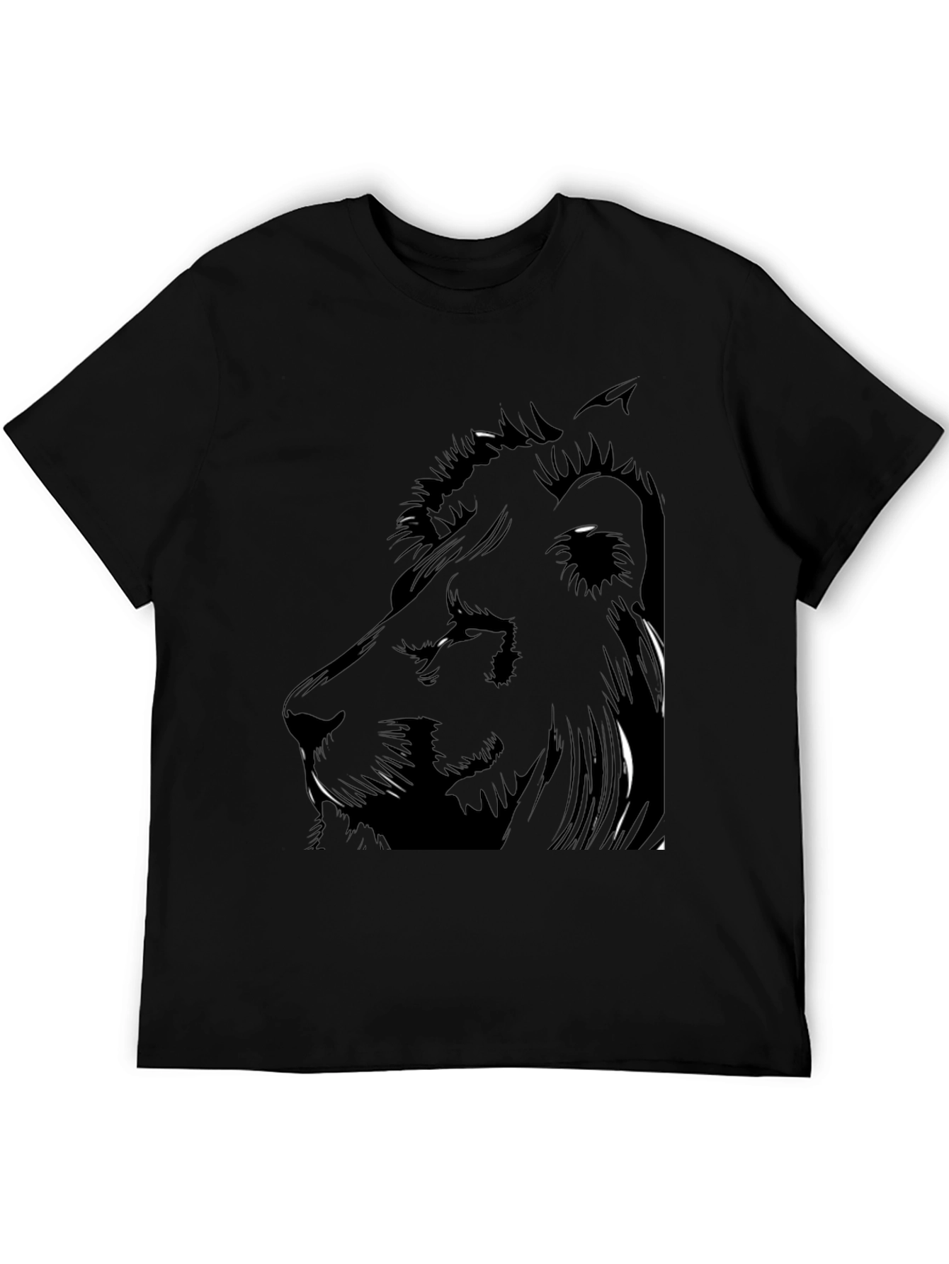 Lion Graphic Black Tee