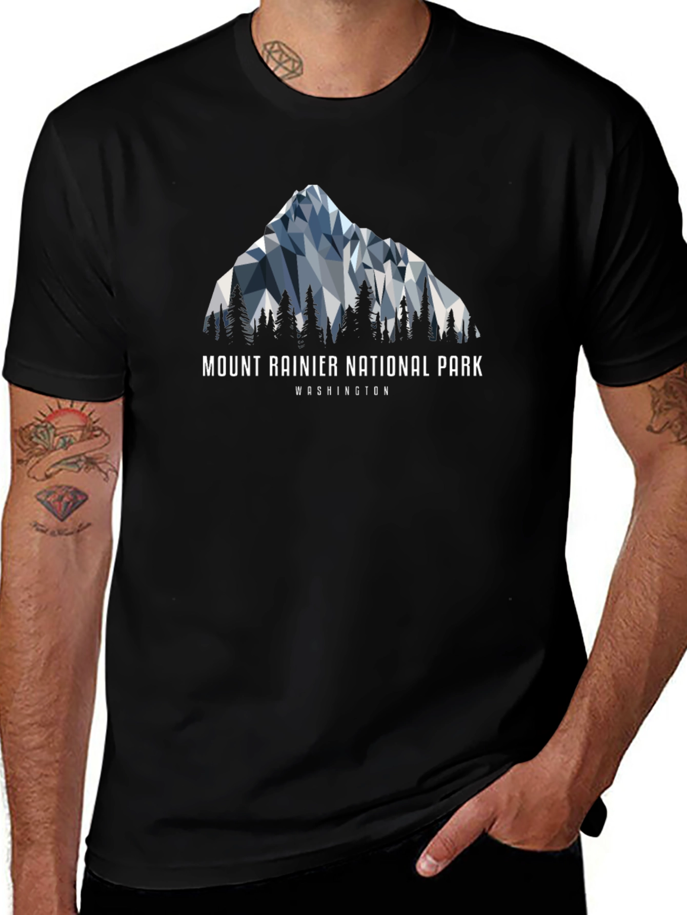 Mount Rainier National Park Graphic T-Shirt