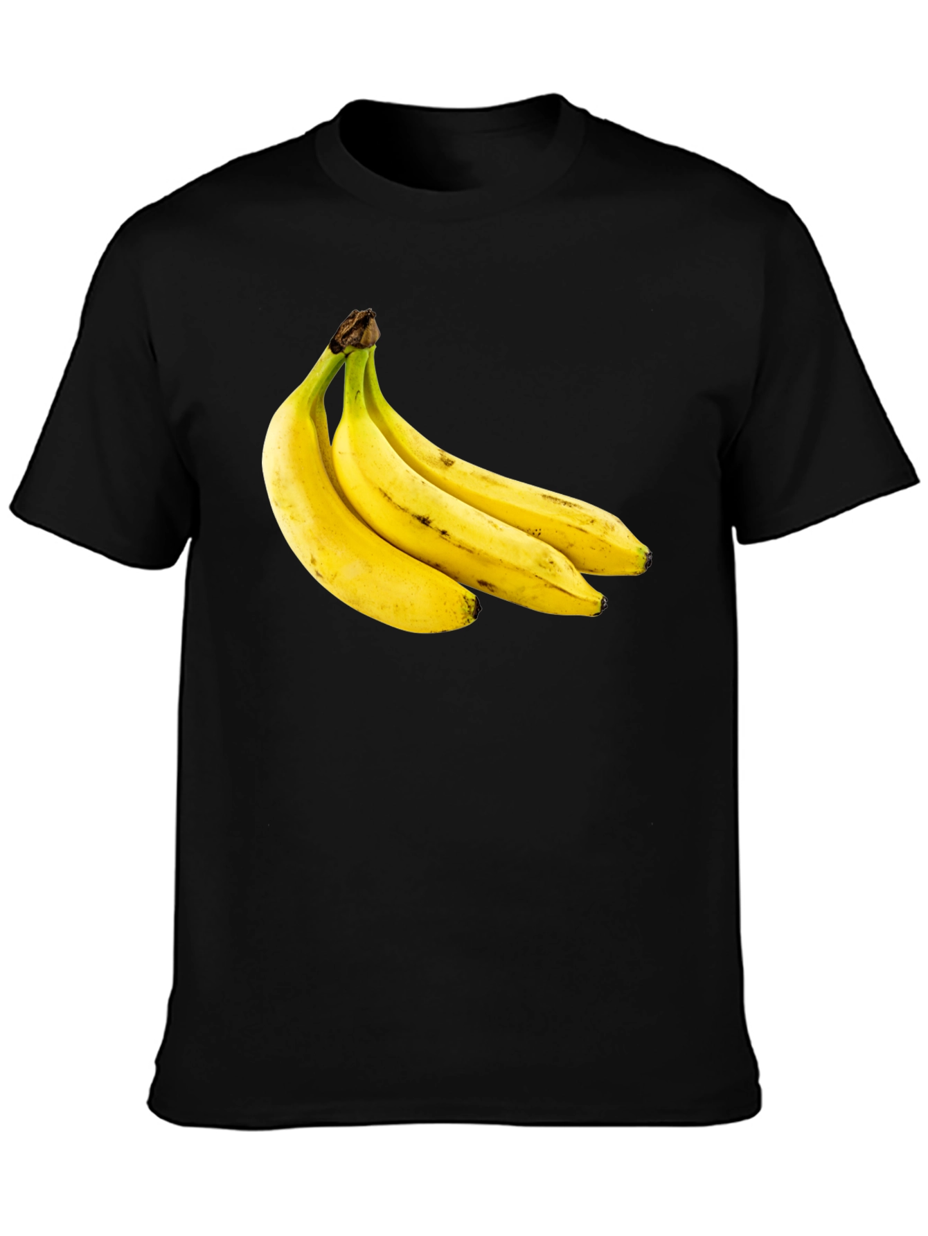 Banana Bunch Graphic Black T-Shirt