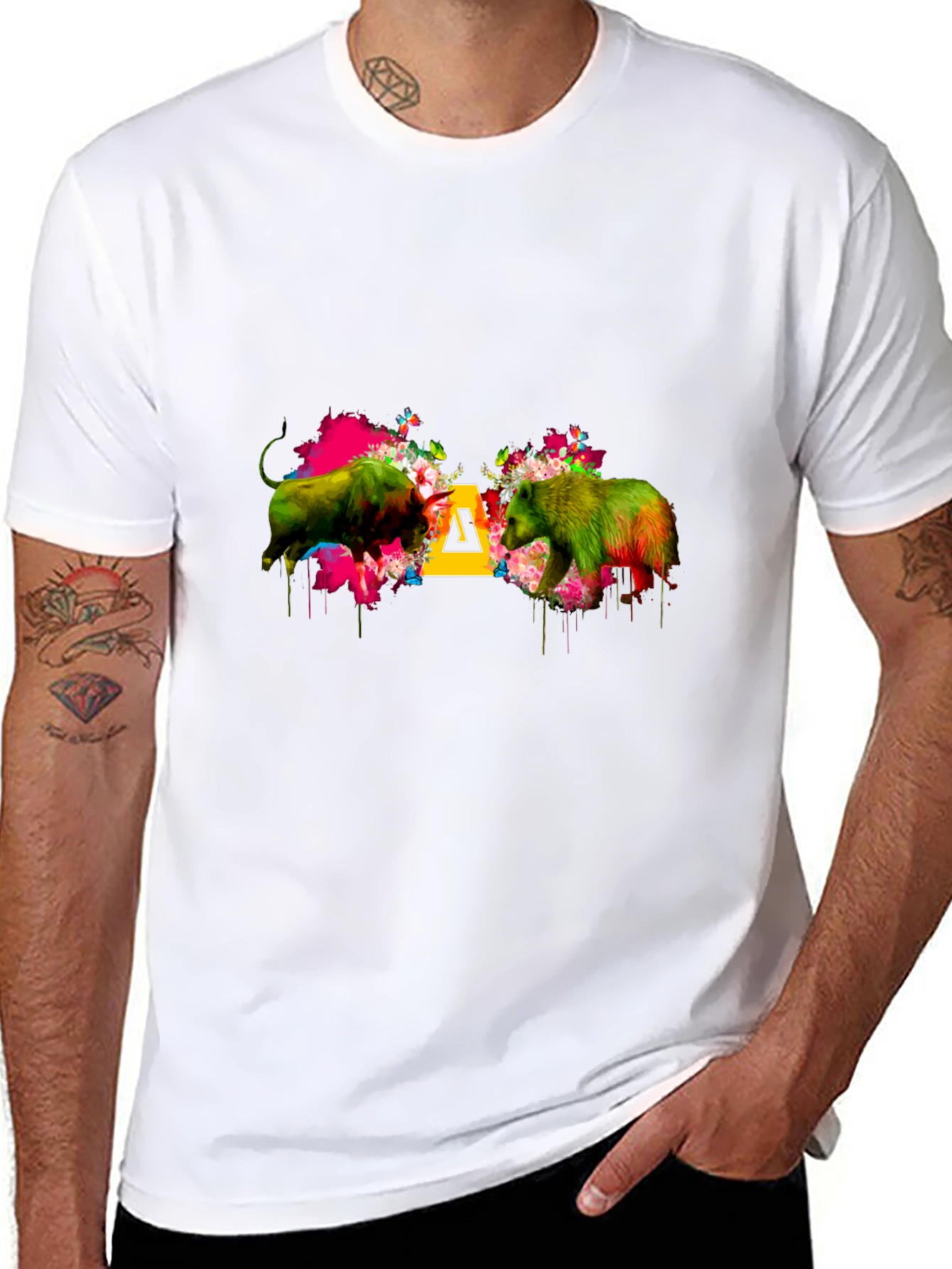 Bull vs Bear Graphic Tee
