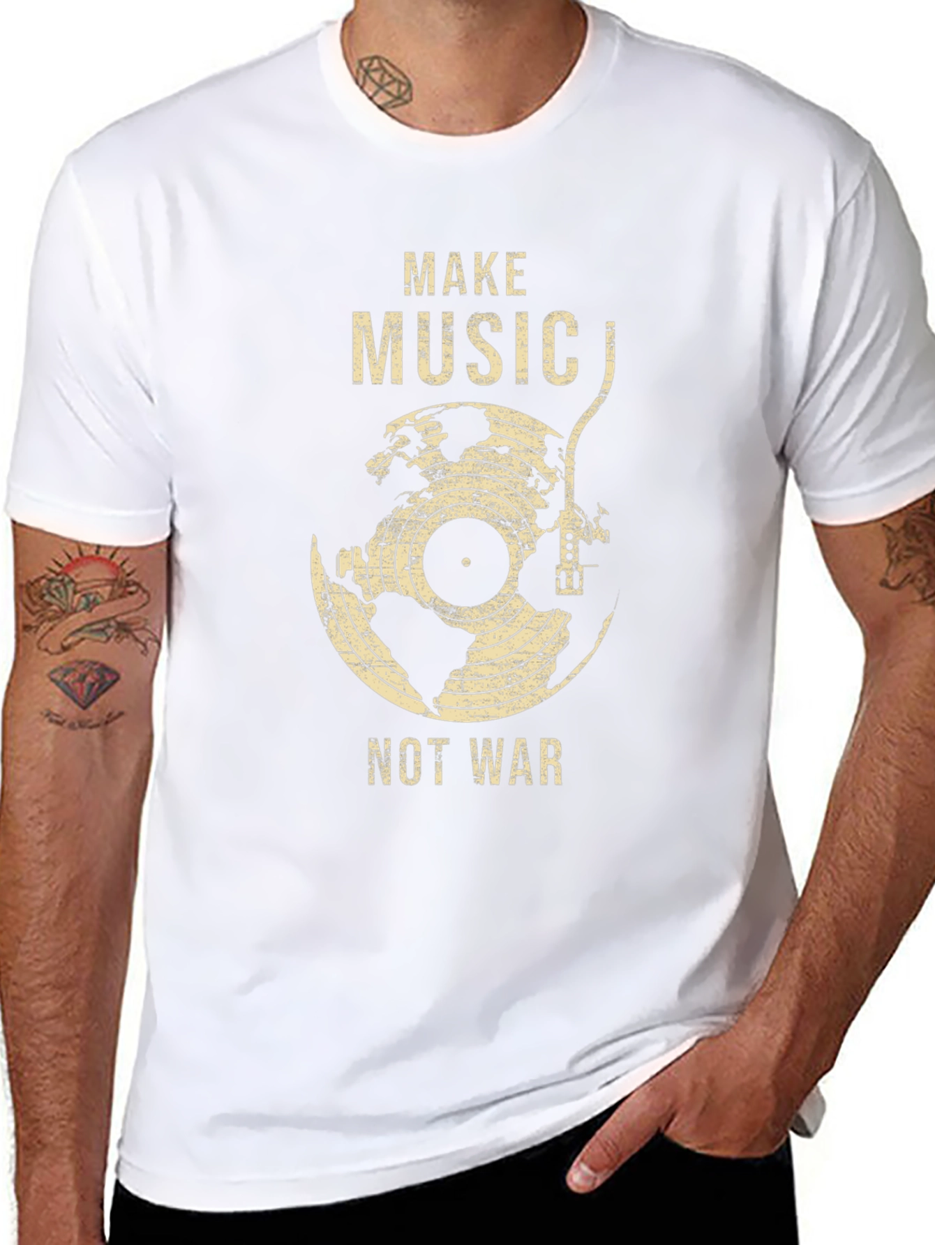 Make Music Not War Graphic Tee