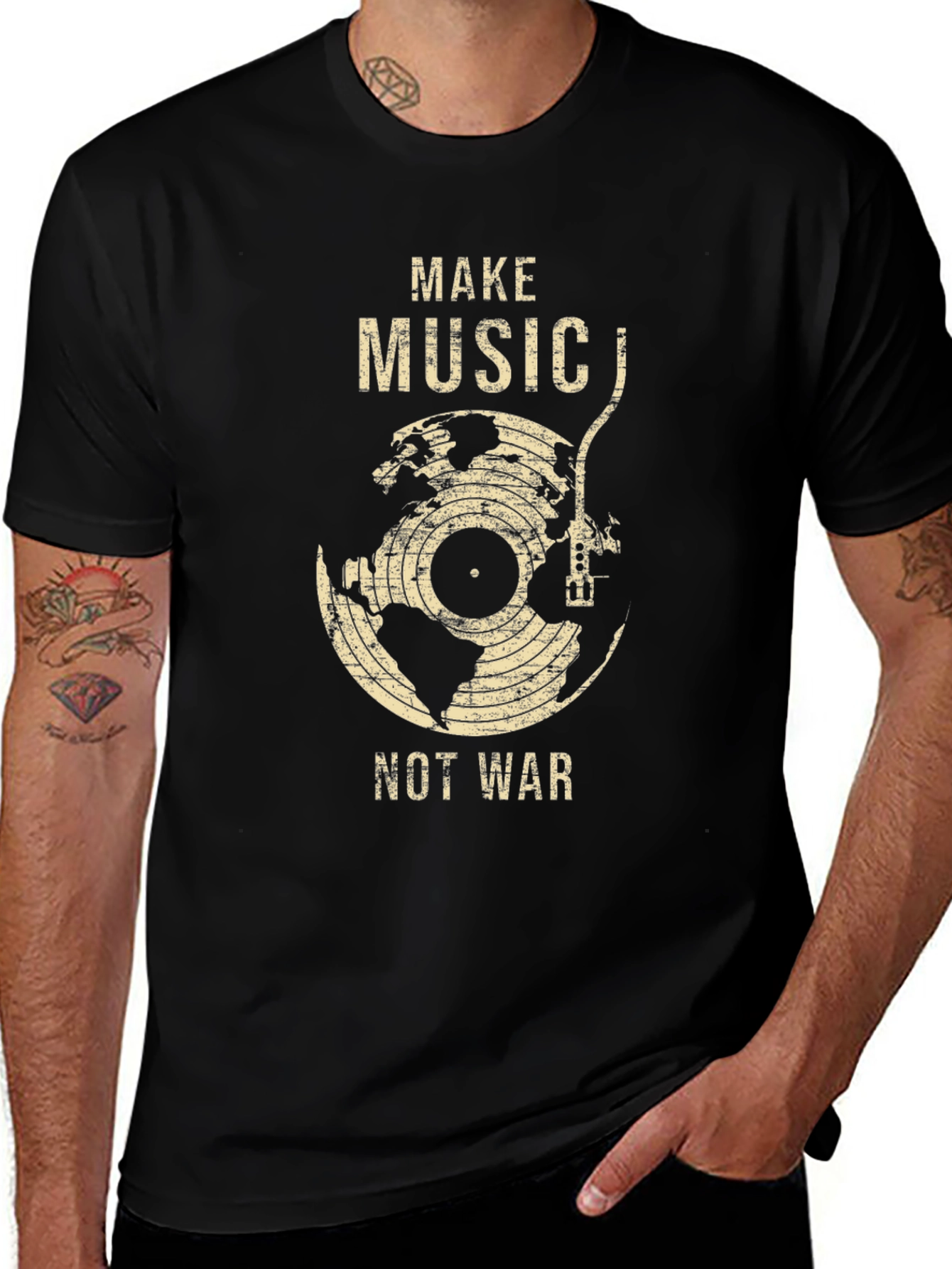 Make Music Not War Graphic Tee