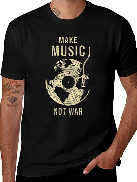 Make Music Not War Graphic Tee