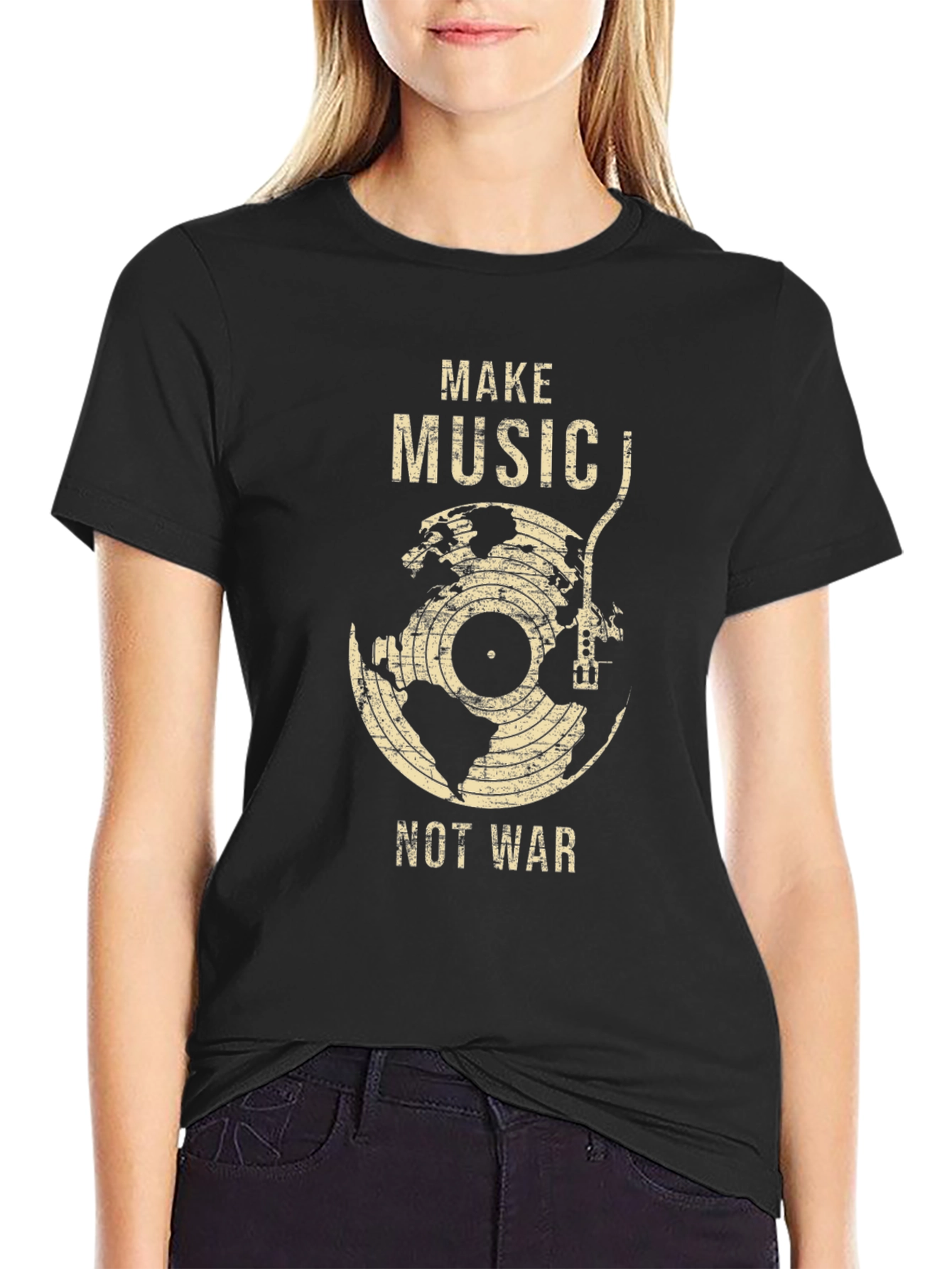 Make Music Not War Graphic Tee