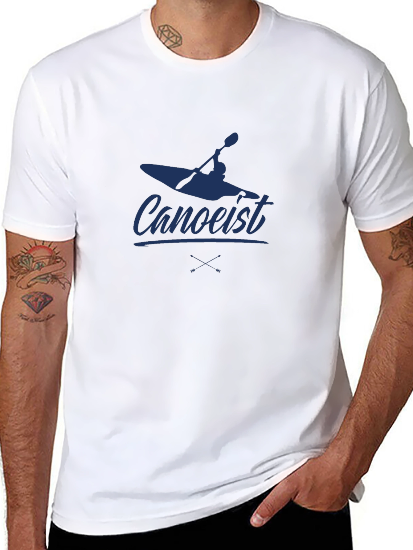 Canoeist Graphic Tee - Paddling Adventure T-Shirt
