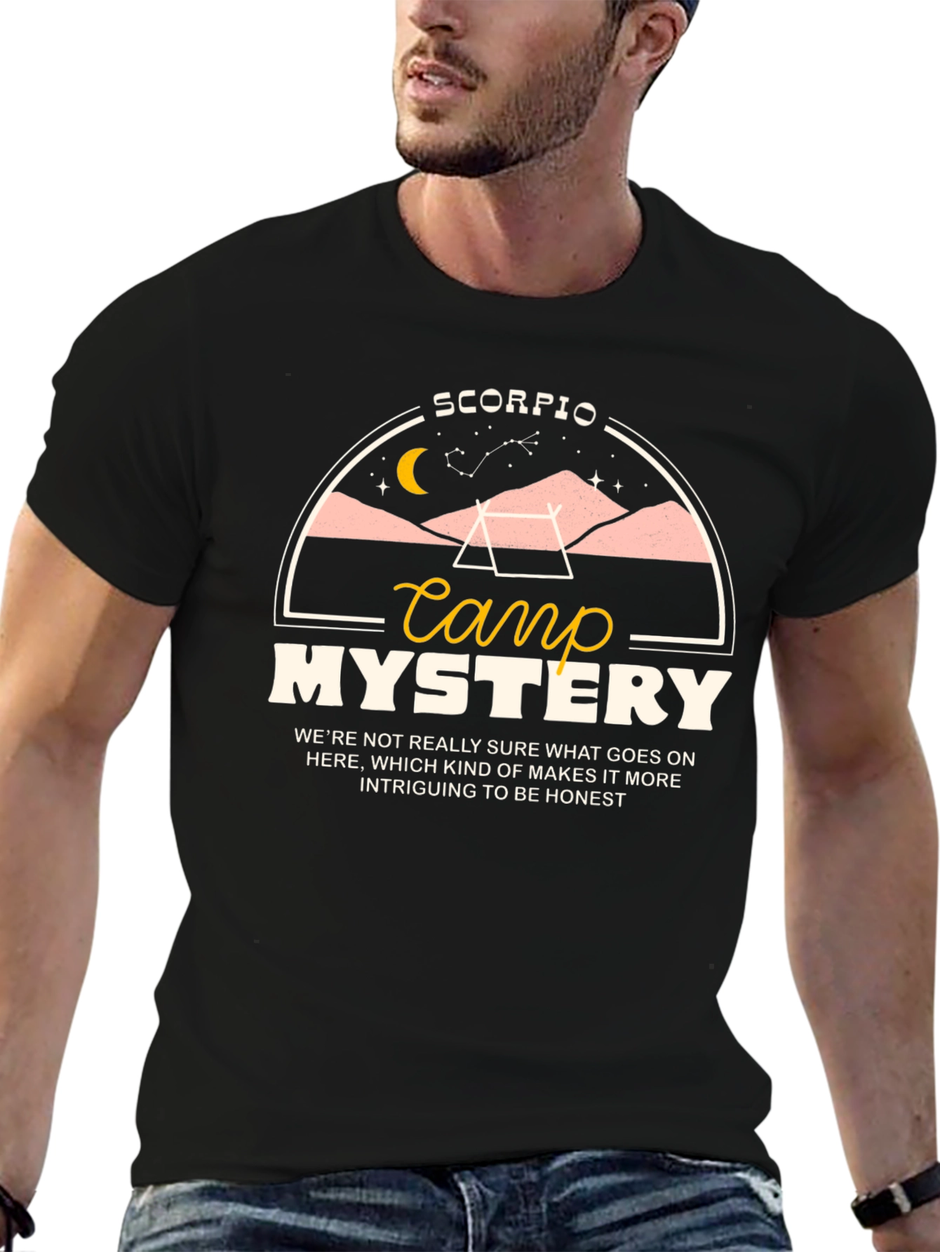 Scorpio Camp Mystery Graphic T-Shirt