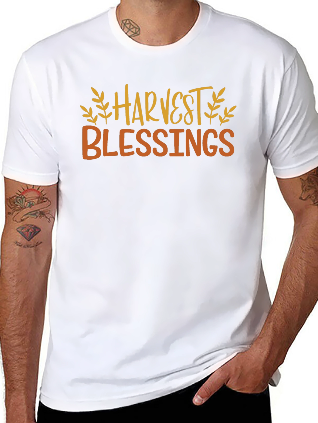 Harvest Blessings Graphic Tee - Black