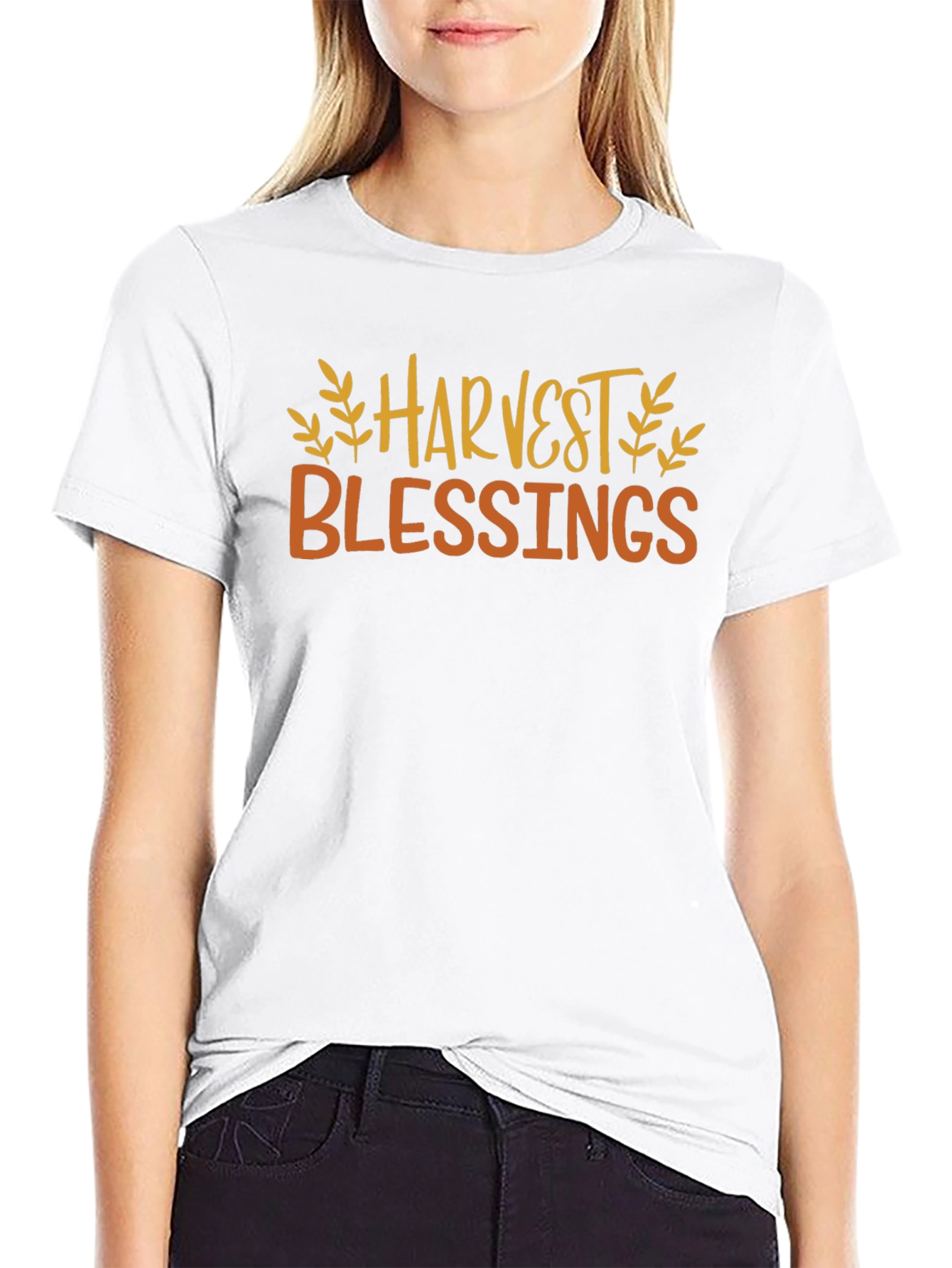 Harvest Blessings Graphic Tee - Black