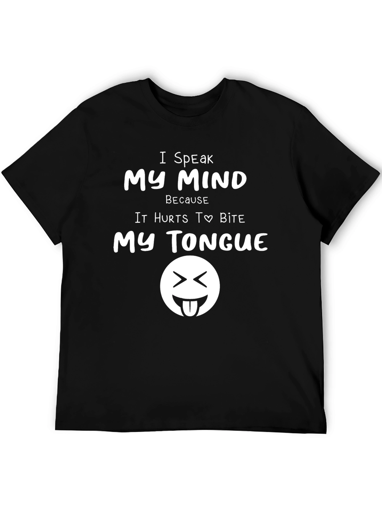 Speak My Mind Black T-Shirt